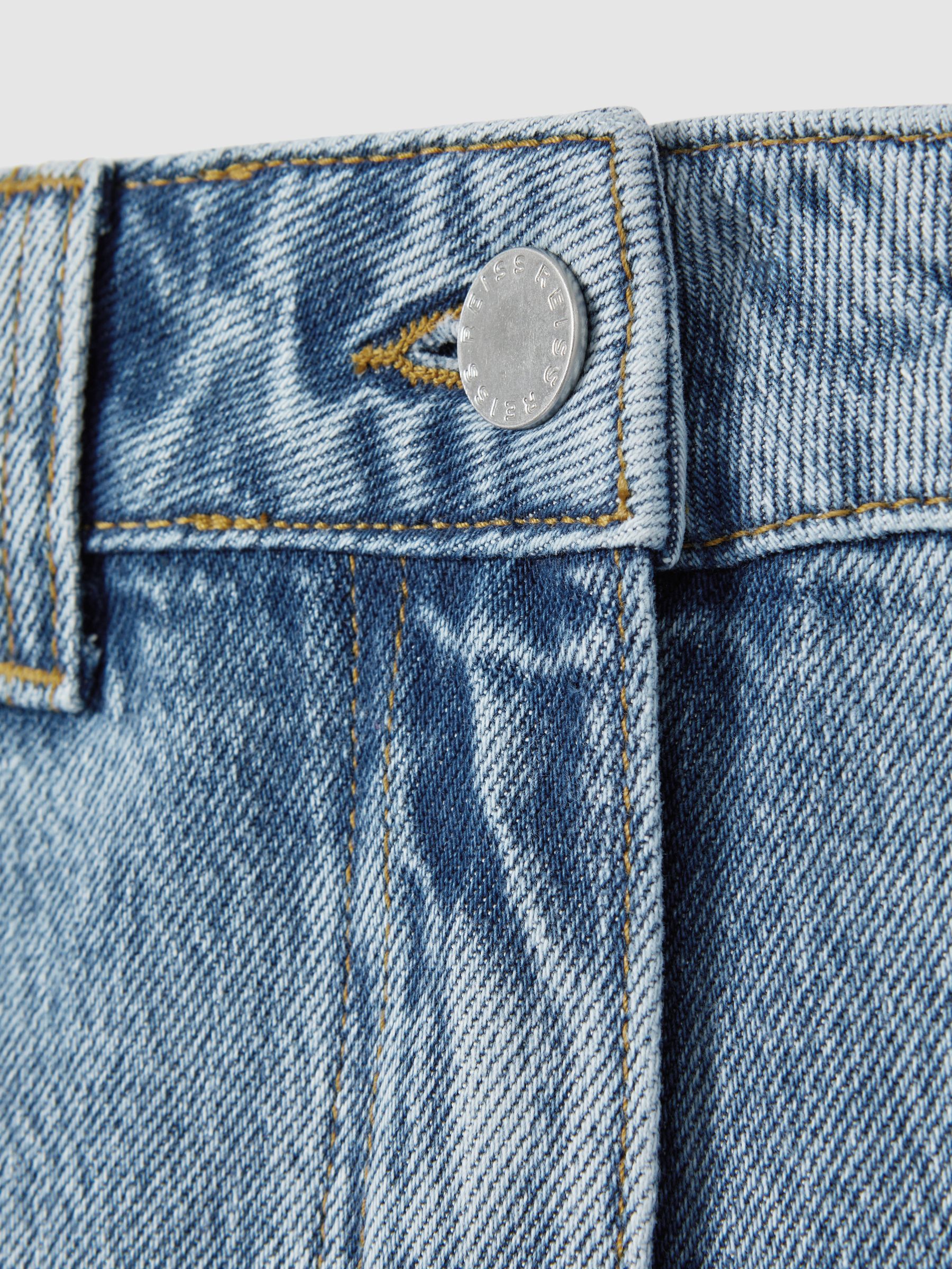 High Rise Denim Shorts in Light Blue - Image 5 of 5