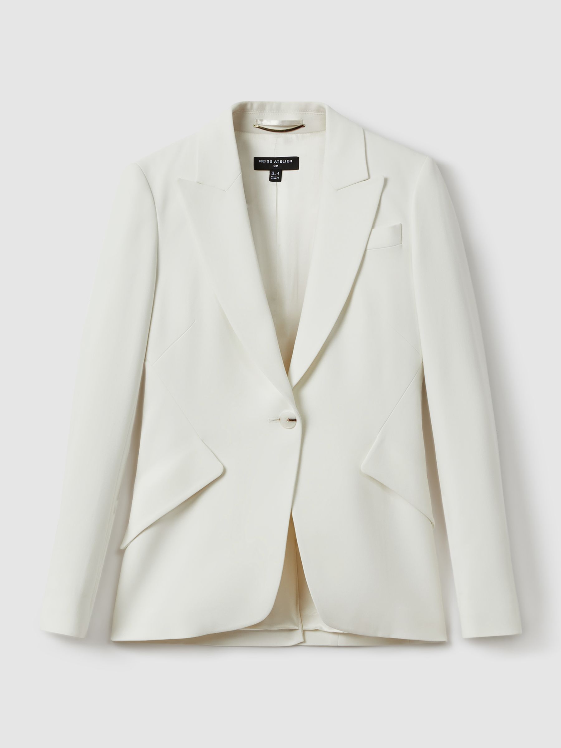 Atelier Slim Fit Suit Blazer in Ivory - Image 2 of 5