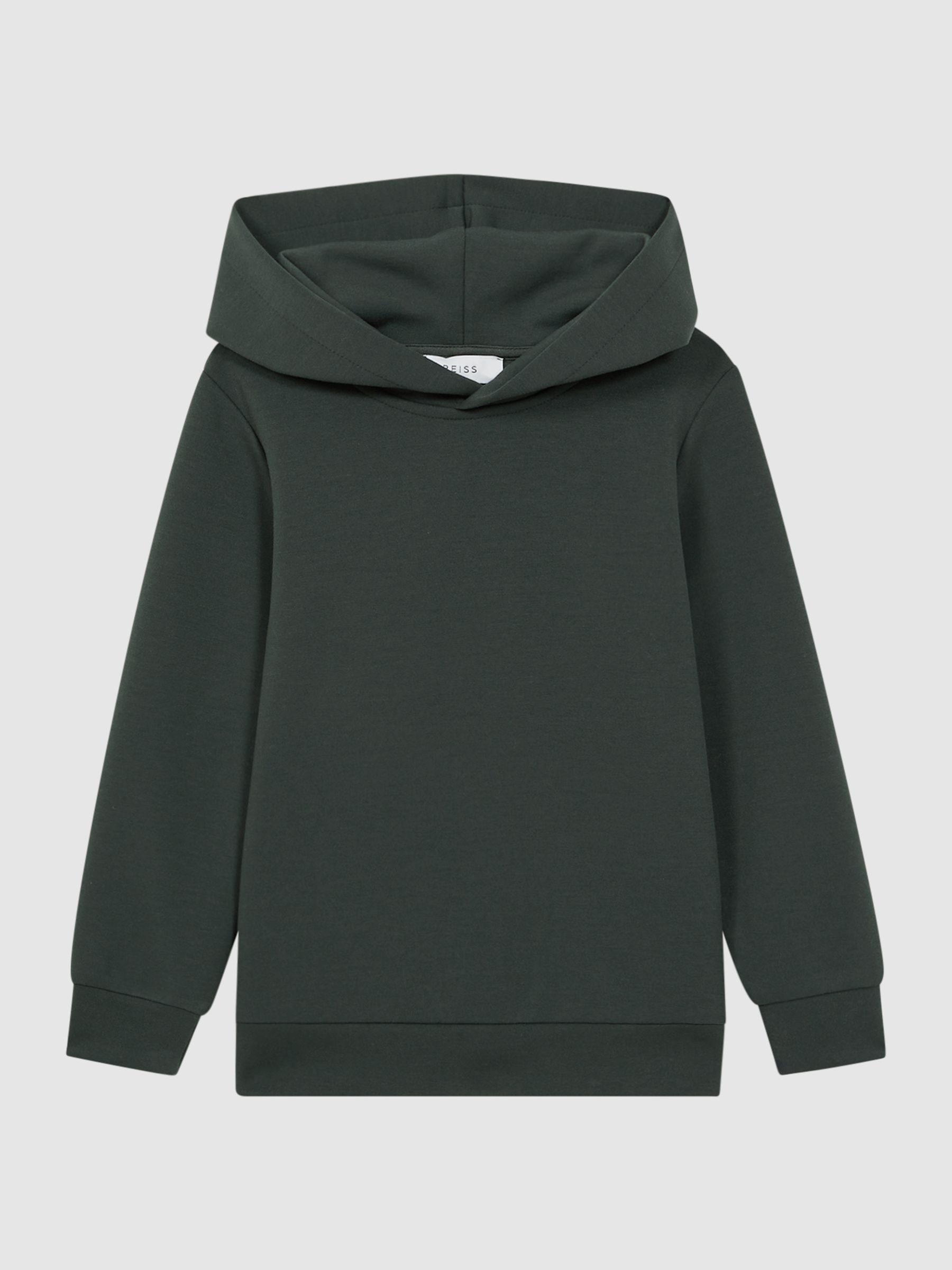 Junior Interlock Jersey Hoodie in Forest Green - Image 2 of 5