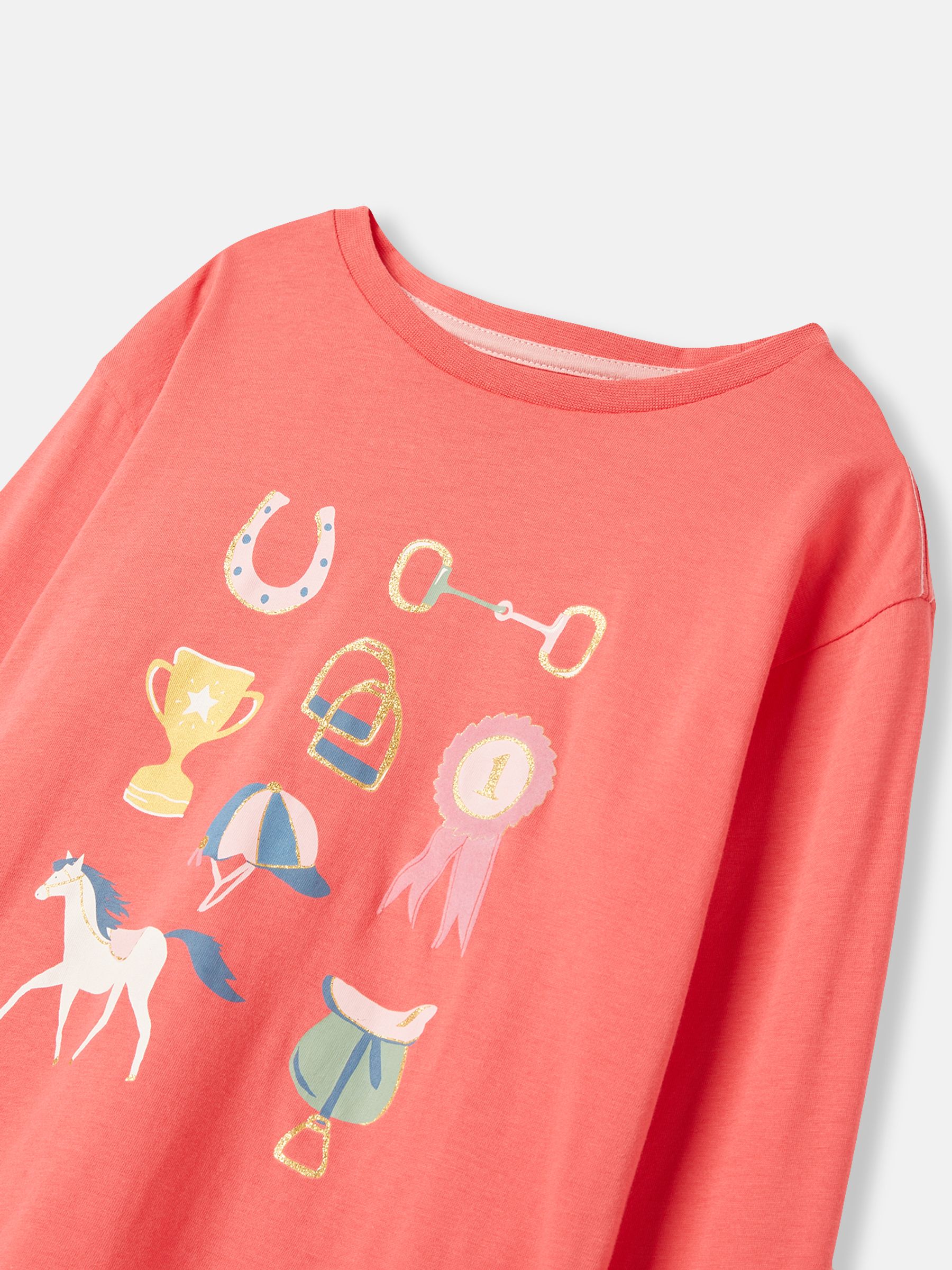 Bessie Pink Long Sleeve Jersey Top - Image 3 of 5