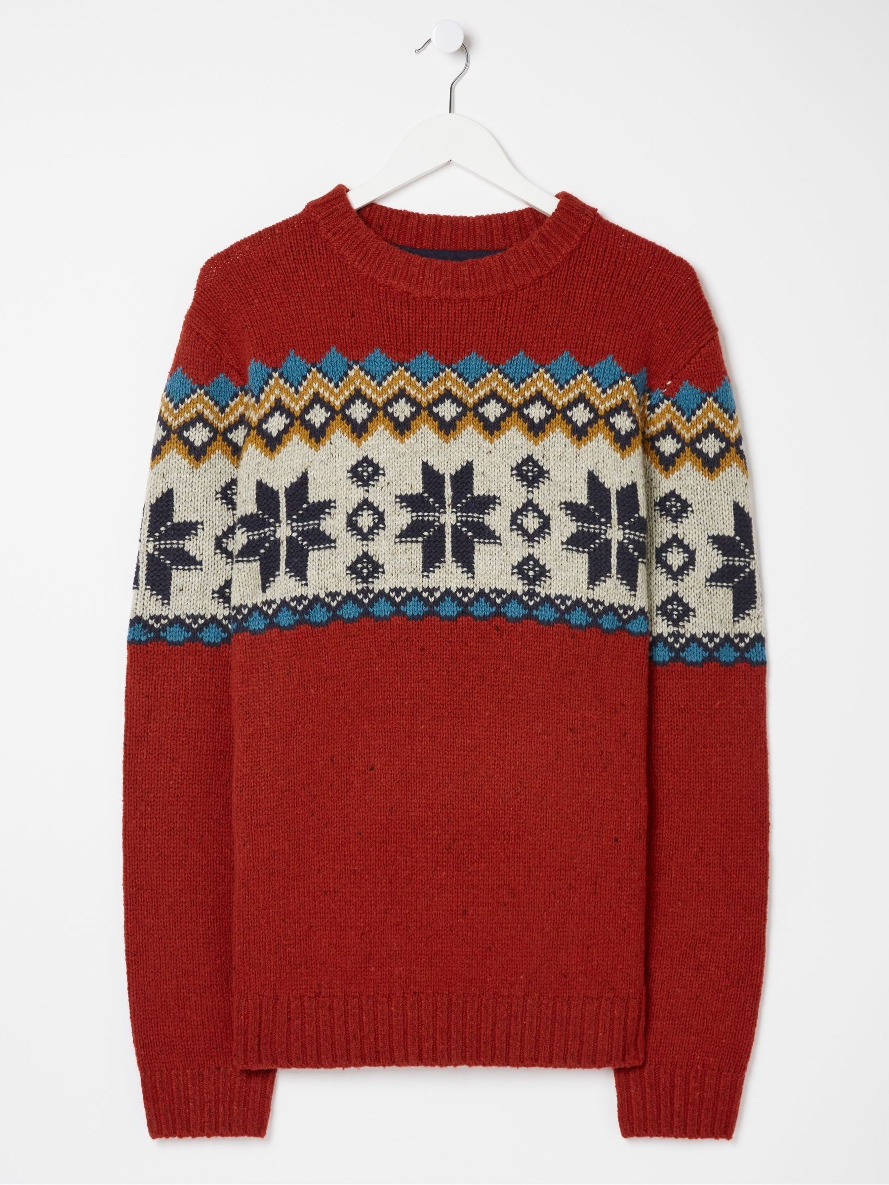 Red Denbigh Fairisle Jumper - Image 6 of 6