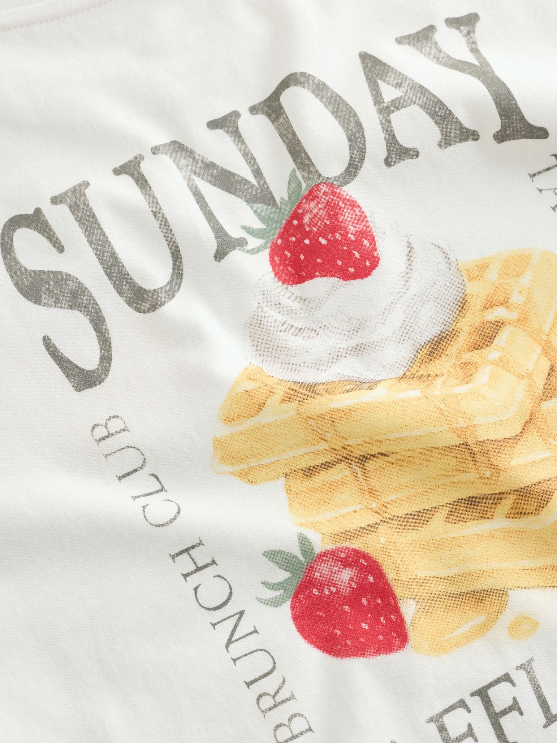 White Pancakes Long Sleeve Graphic T-Shirt - Image 4 of 5