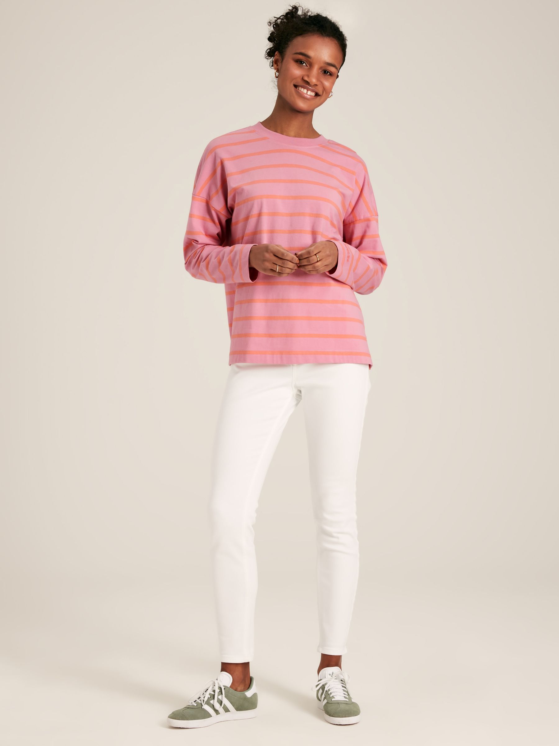 Ellie Pink Long Sleeve Jersey Top - Image 3 of 7