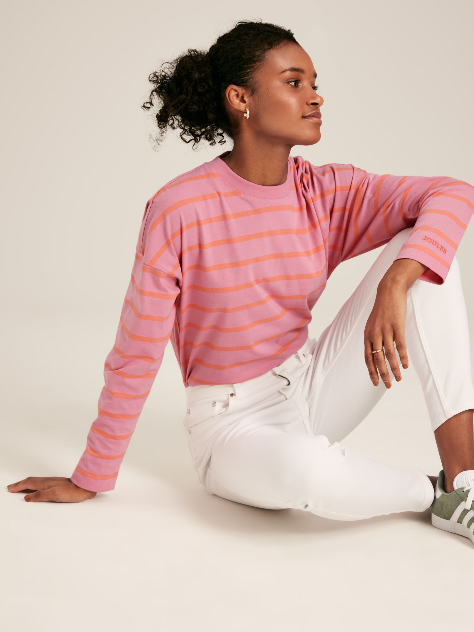 Ellie Pink Long Sleeve Jersey Top - Image 4 of 7