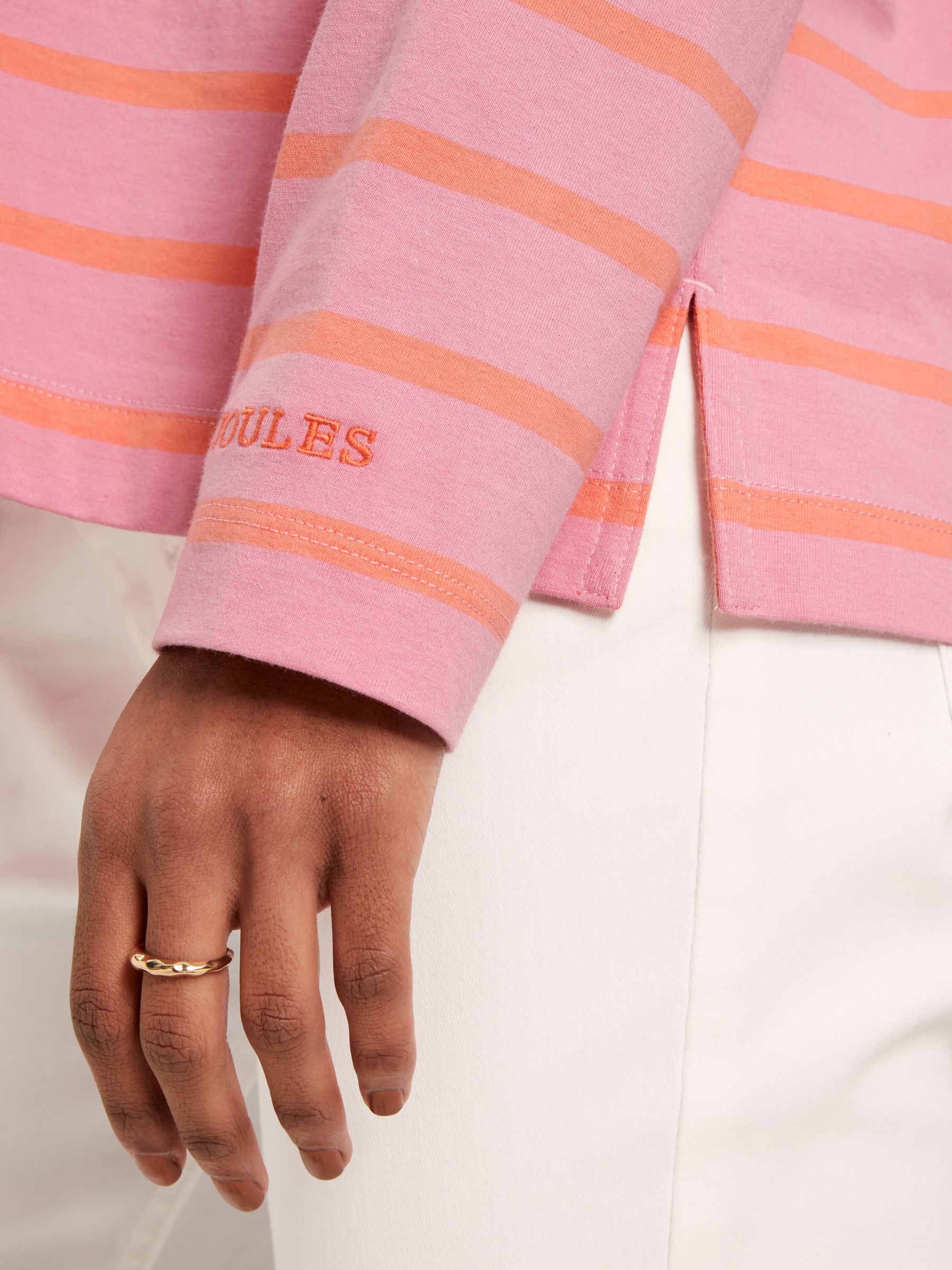 Ellie Pink Long Sleeve Jersey Top - Image 6 of 7