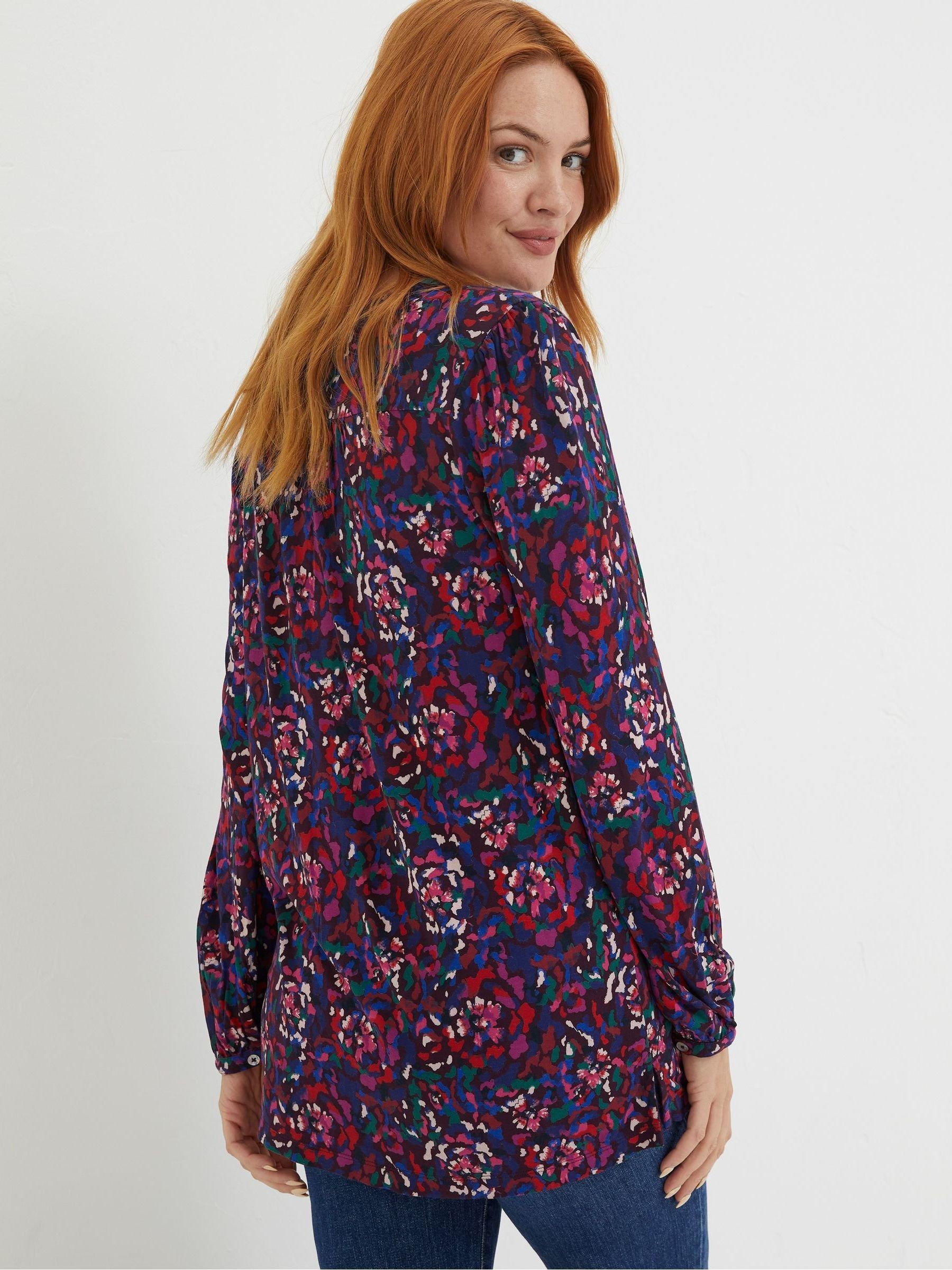 Purple Aurelia Abstract Marks Tunic - Image 2 of 5