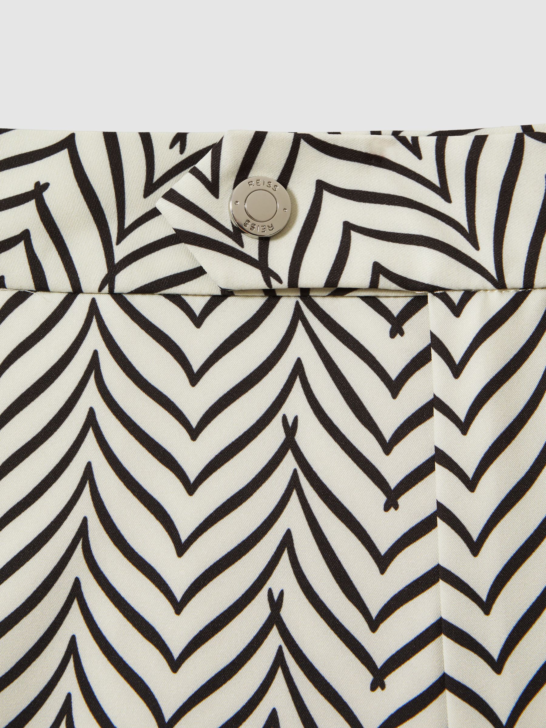 Striped Swim Shorts in Ecru/Navy - Image 7 of 7