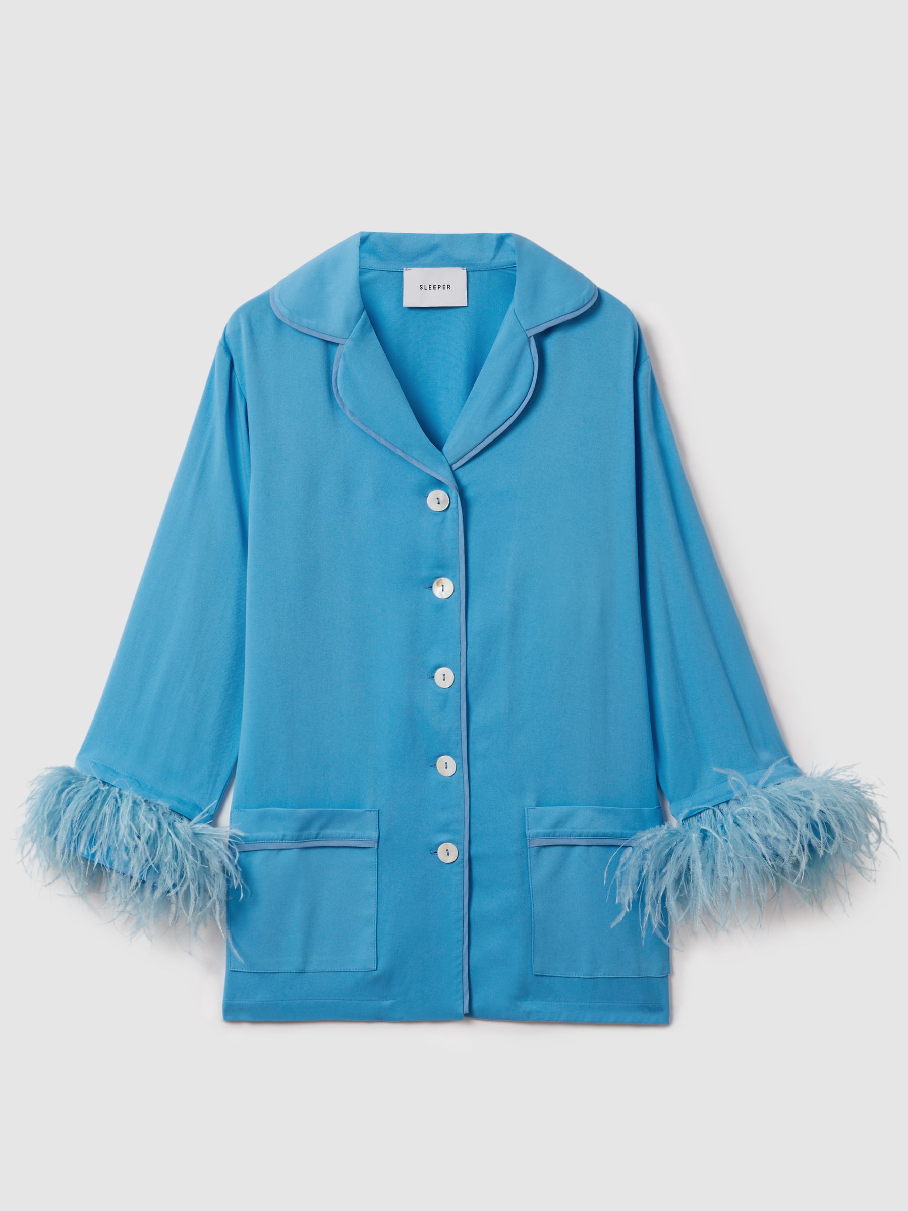 Sleeper Detachable Feather Pyjama Set in Blue - Image 2 of 6