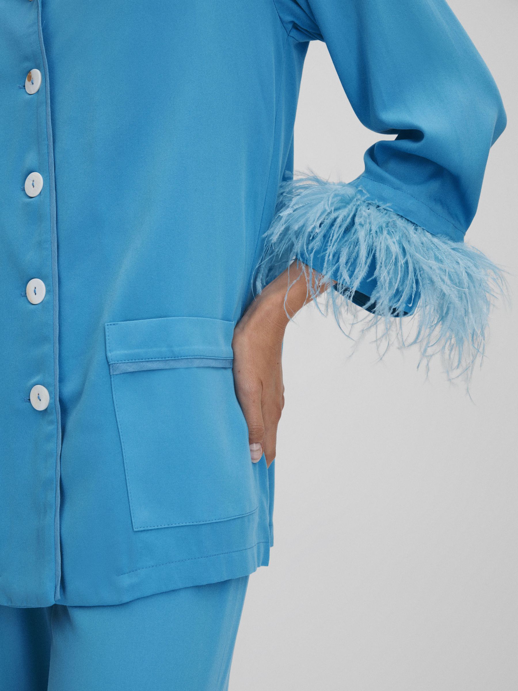 Sleeper Detachable Feather Pyjama Set in Blue - Image 4 of 6