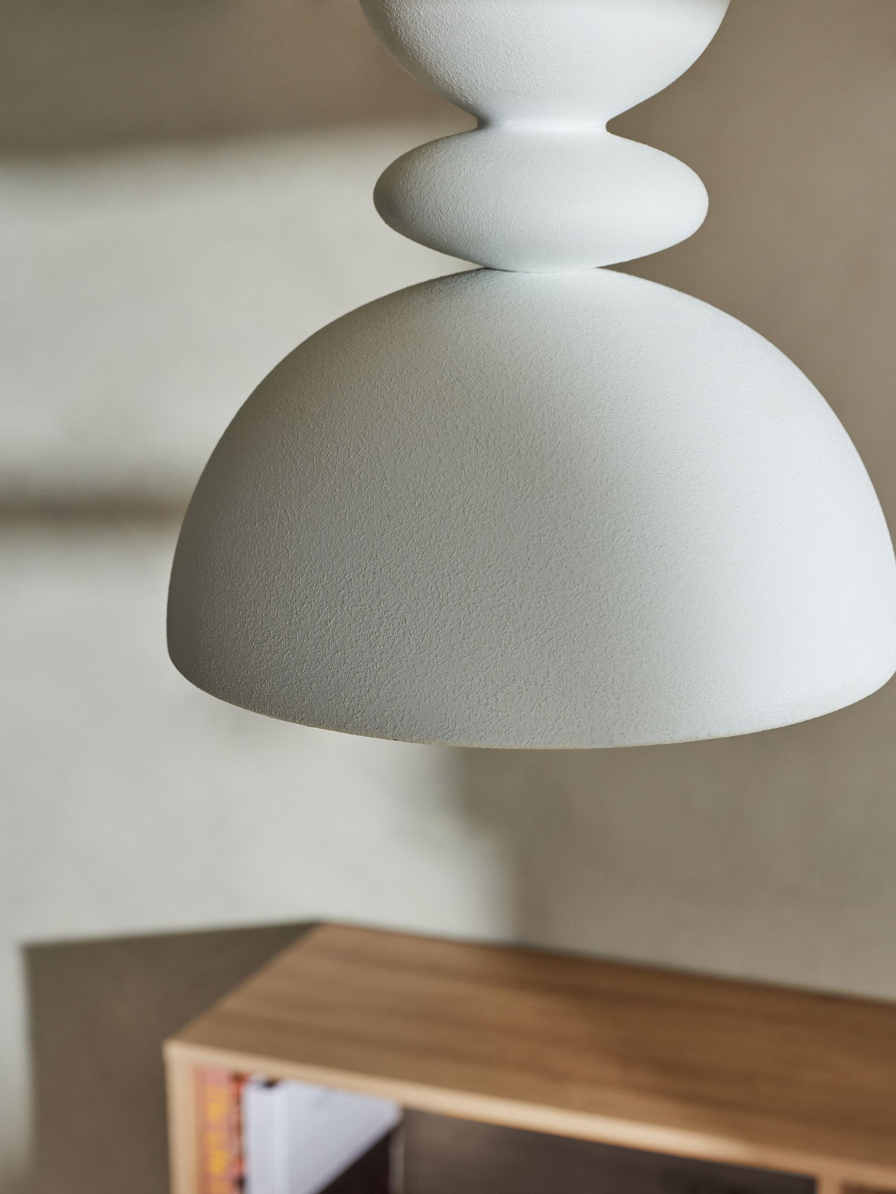 Freyja Flush Ceiling Light in White - Image 2 of 3