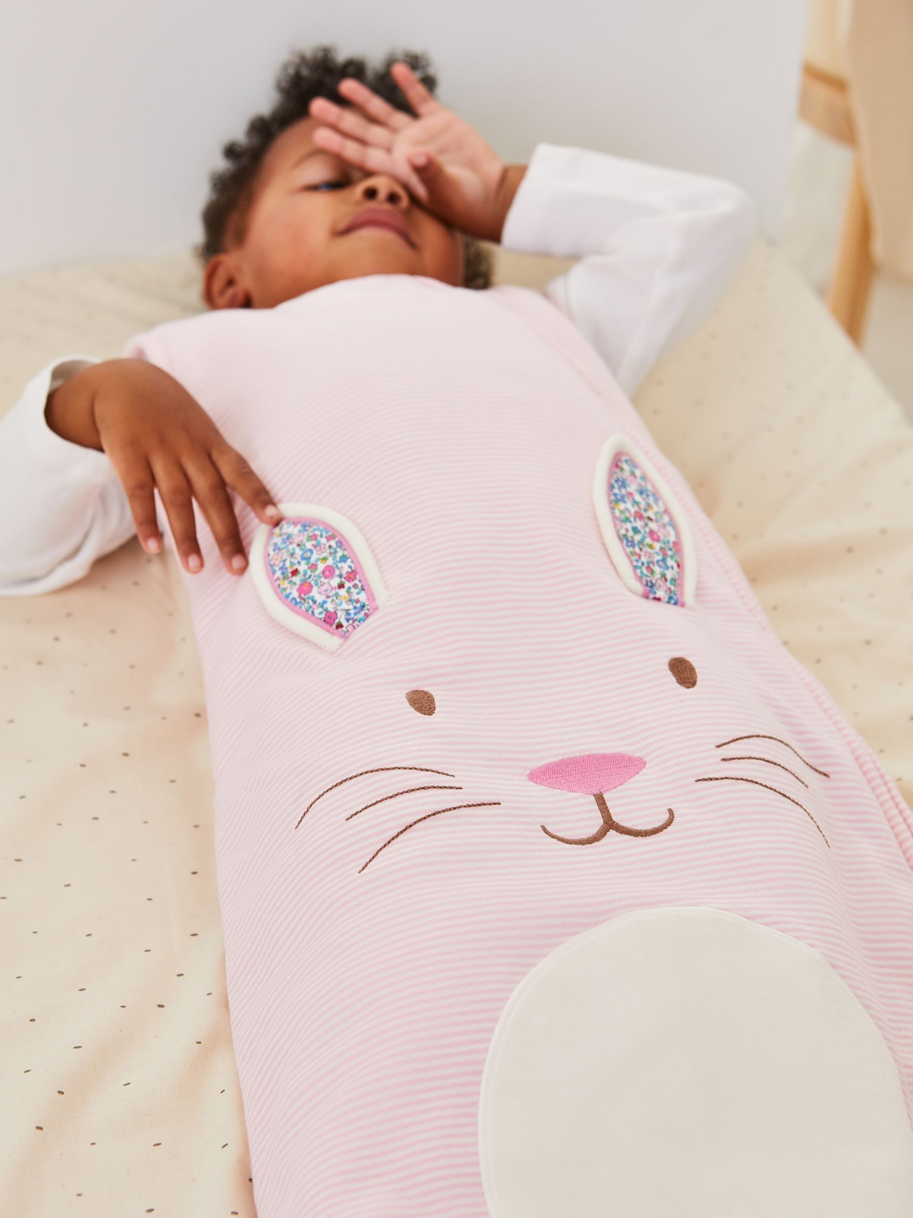 Pink Bunny Appliqué 2.5 Tog Toddler Sleeping Bag - Image 3 of 6