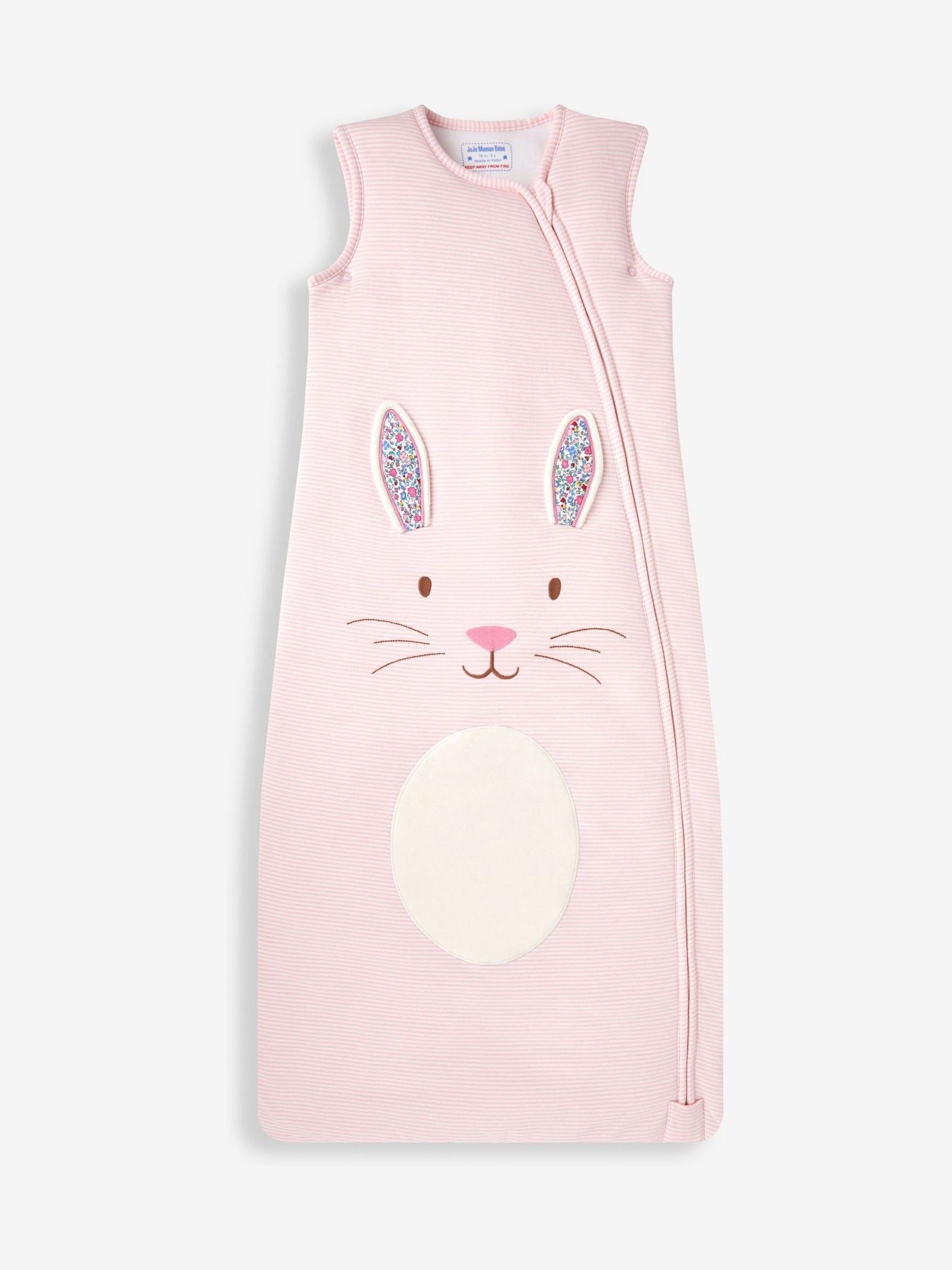 Pink Bunny Appliqué 2.5 Tog Toddler Sleeping Bag - Image 4 of 6