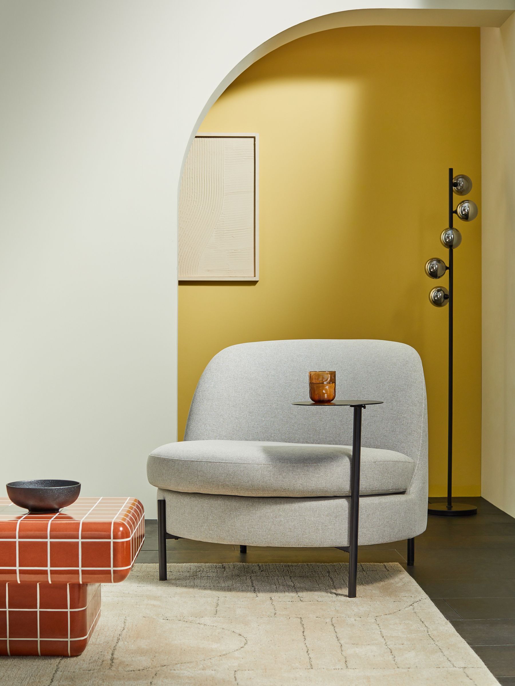 Mazie Accent Chair in Cool Grey - Image 1 of 4