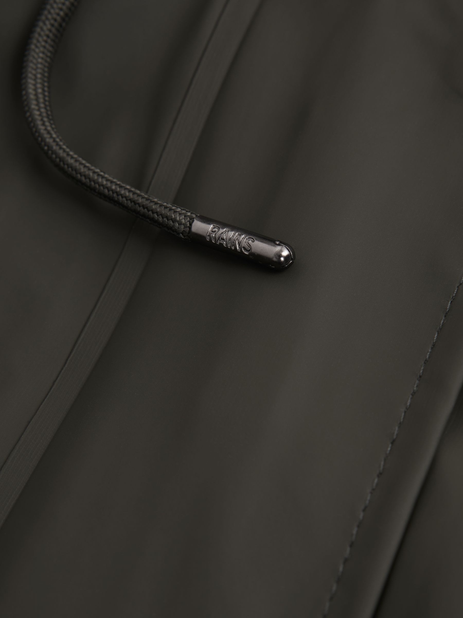 Rains String Parka in Green - Image 6 of 7