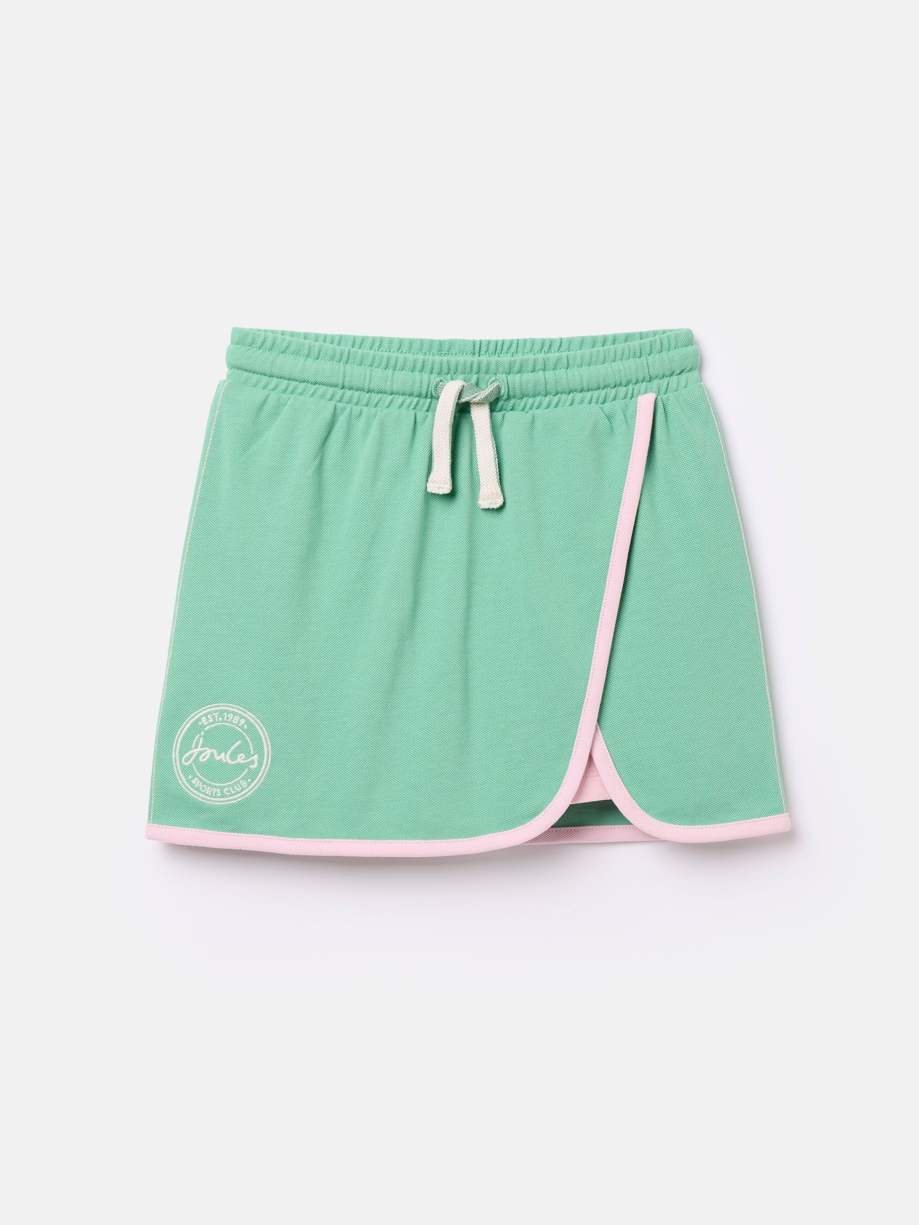 Girls Make A Racquet Green Pique Cotton Skort - Image 1 of 4