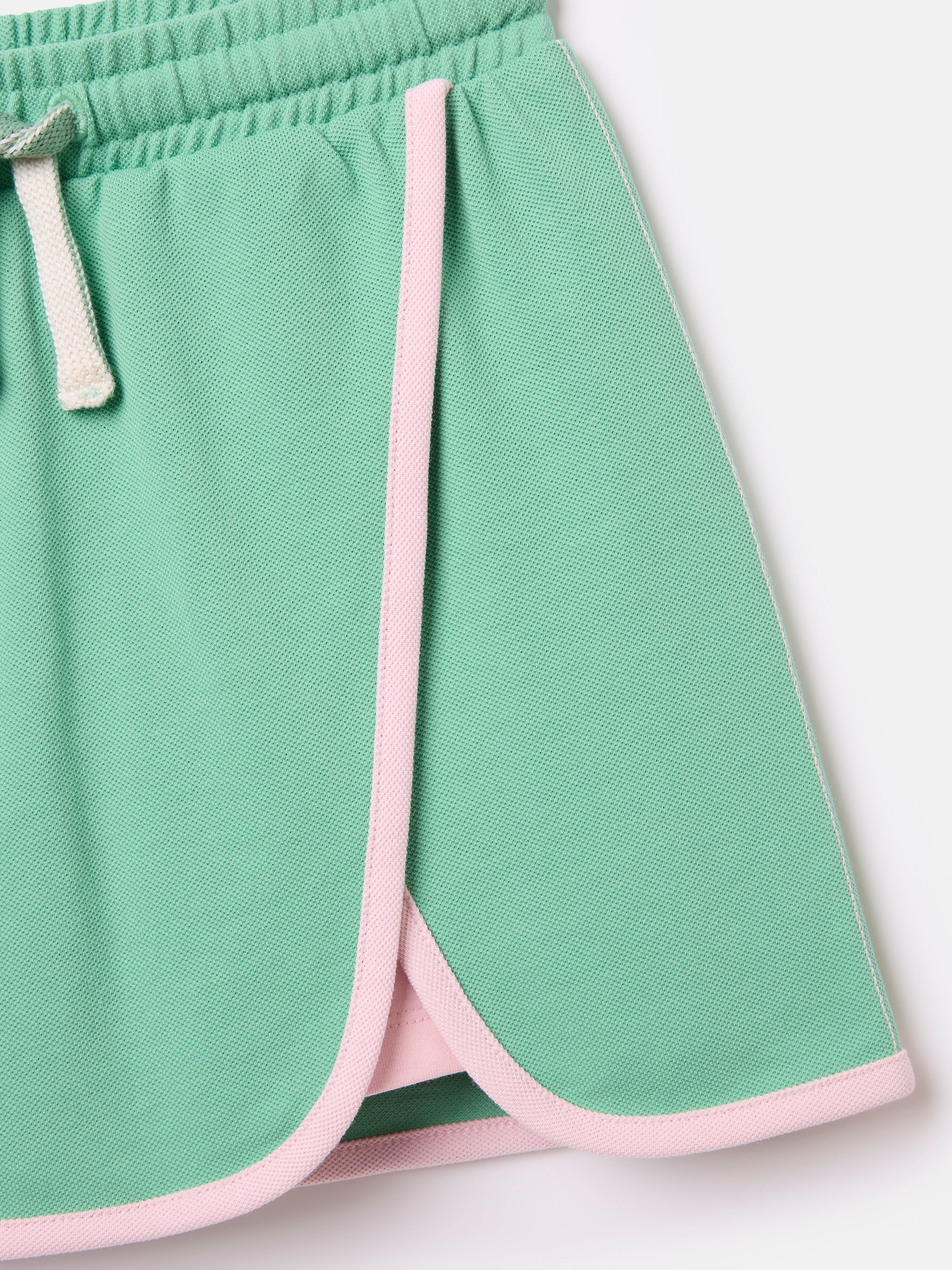 Girls Make A Racquet Green Pique Cotton Skort - Image 4 of 4