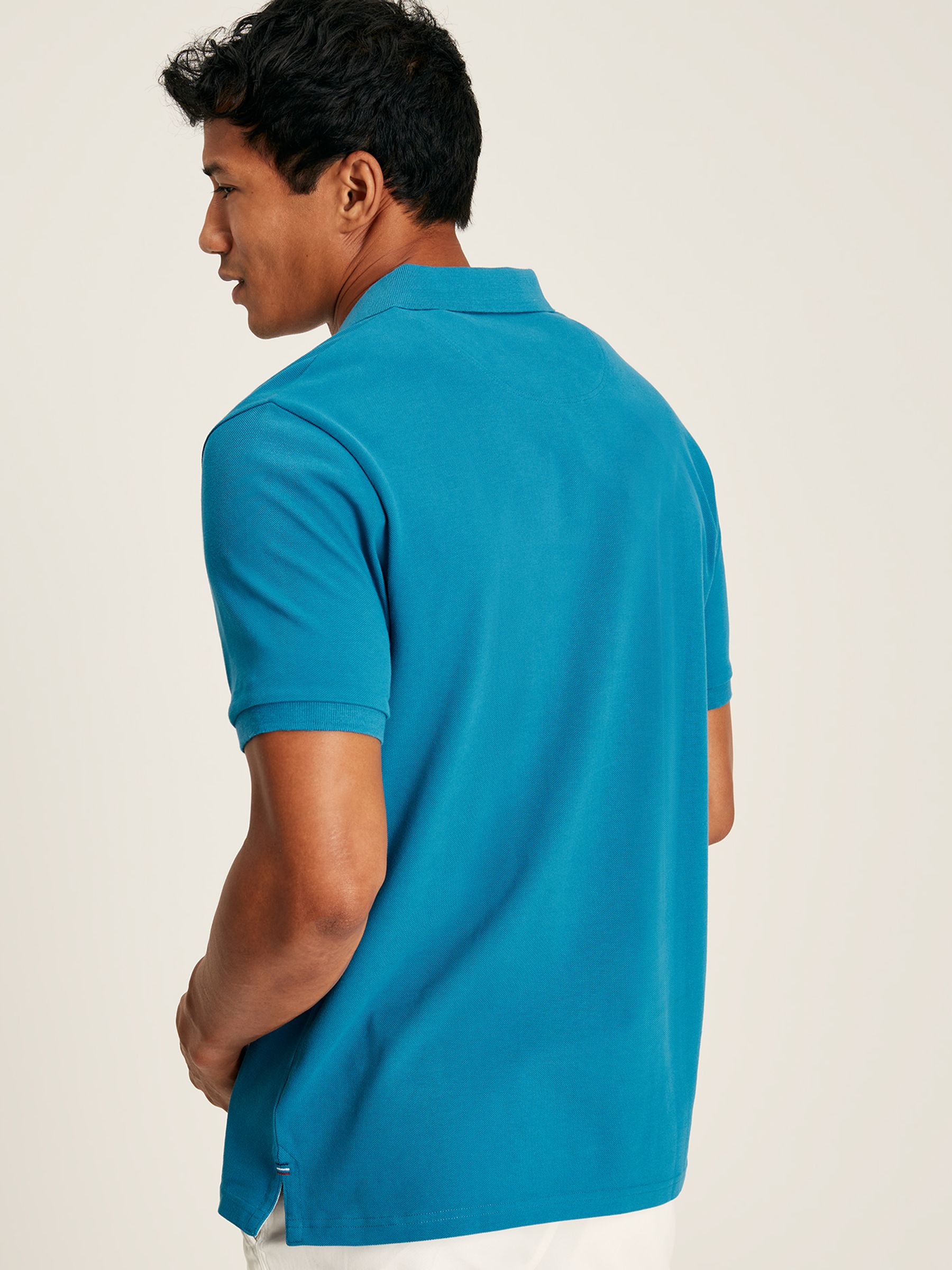 Woody Turquoise Cotton Polo Shirt - Image 3 of 12