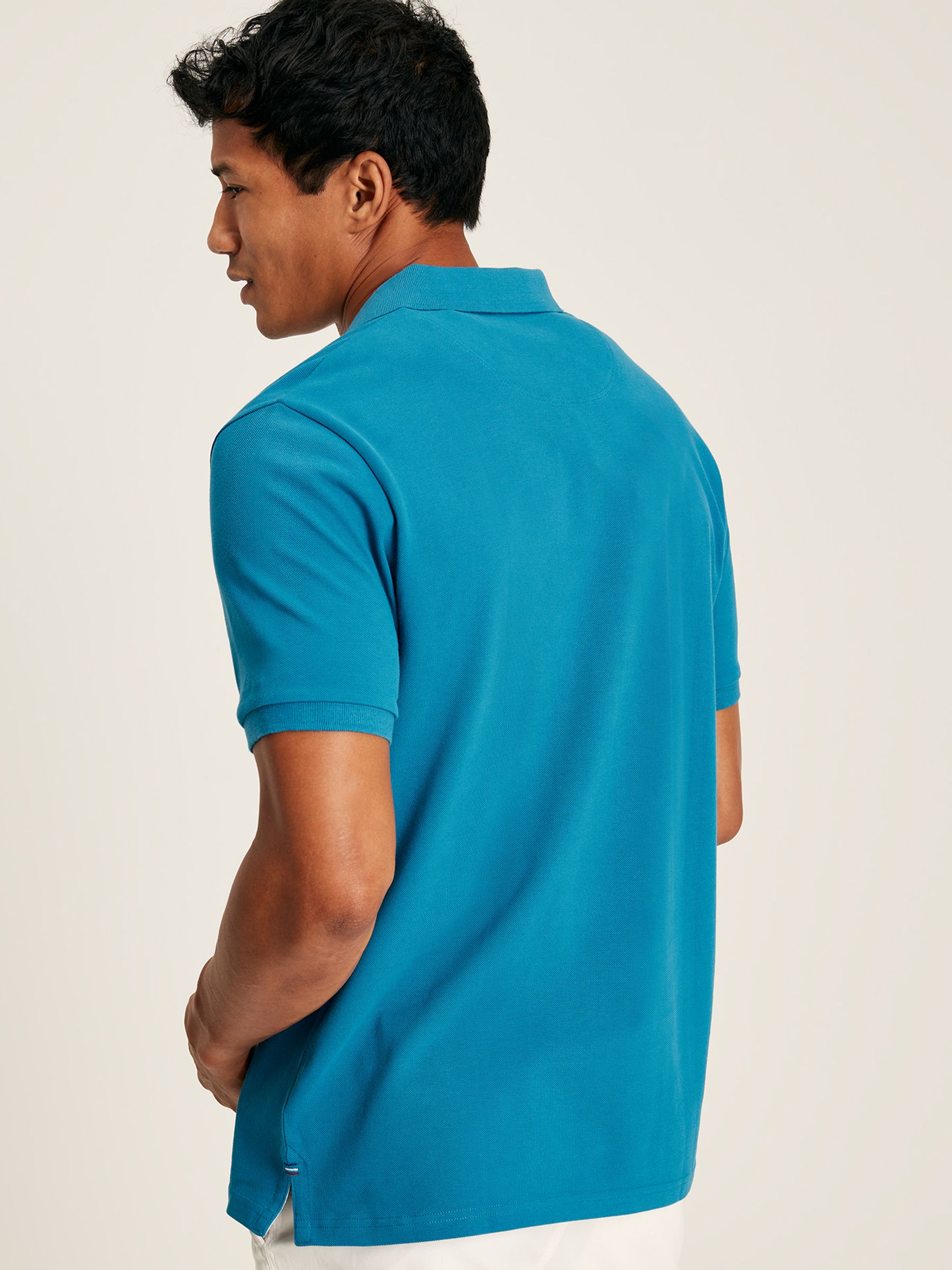 Woody Turquoise Cotton Polo Shirt - Image 8 of 12