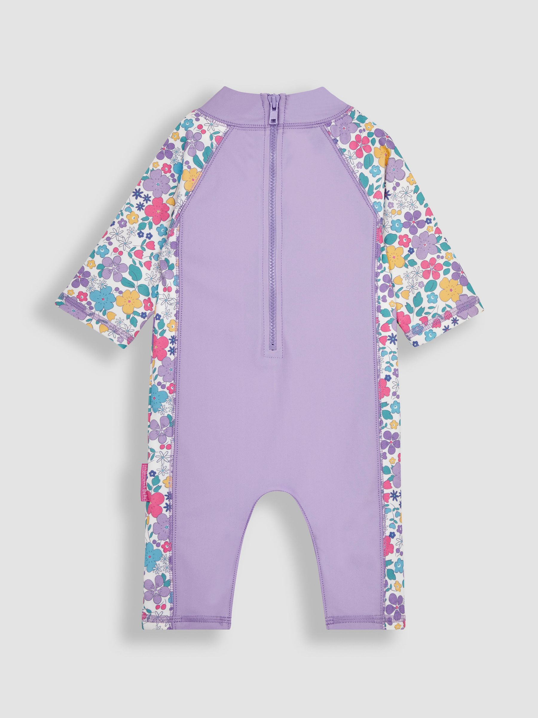 Pastel Floral UPF 50 1-Piece Sun Protection Suit - Image 2 of 3