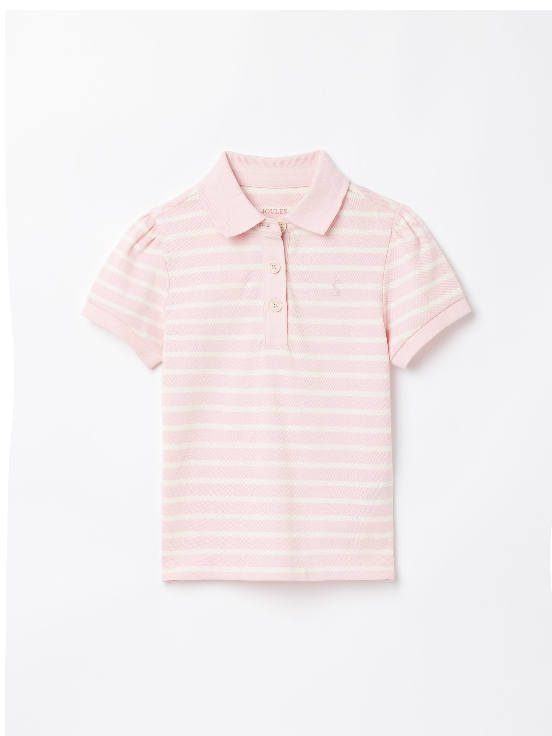 Girls' Morgan Pink Pique Cotton Polo Shirt - Image 1 of 5