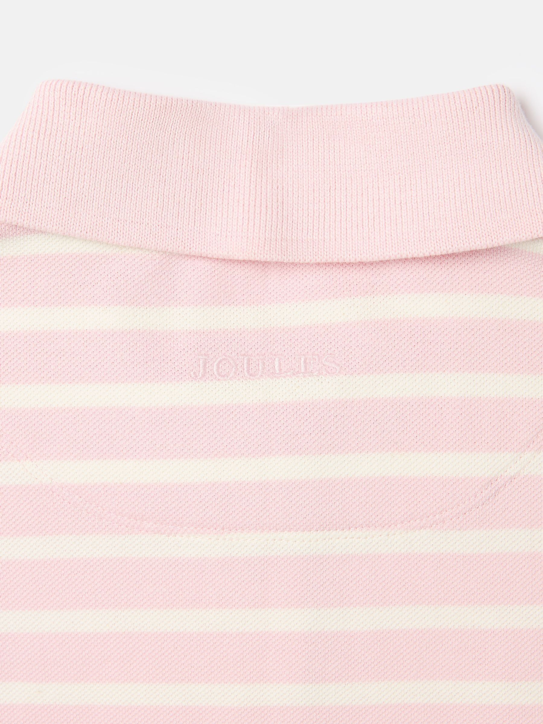 Girls' Morgan Pink Pique Cotton Polo Shirt - Image 4 of 5