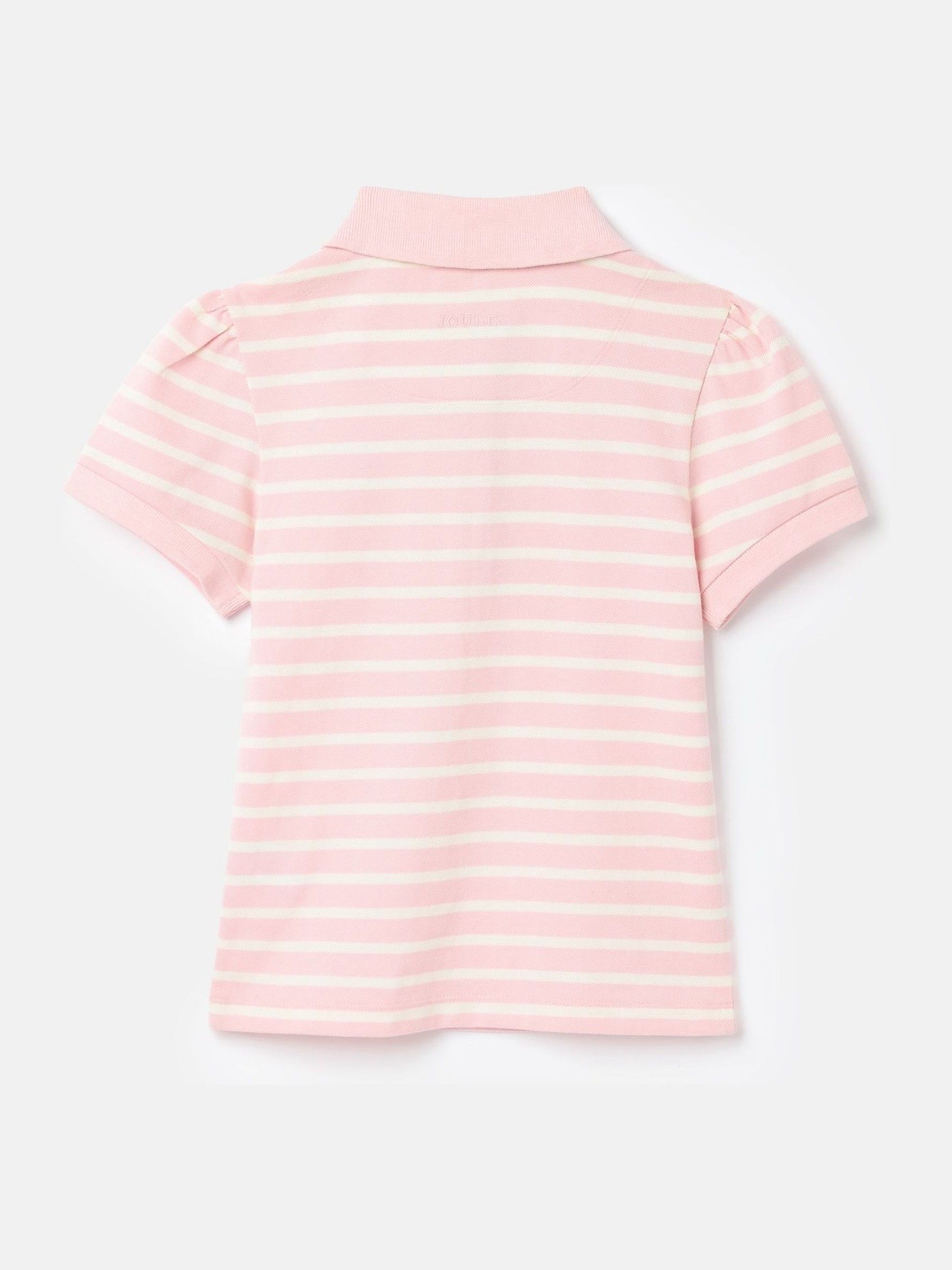 Girls' Morgan Pink Pique Cotton Polo Shirt - Image 5 of 5
