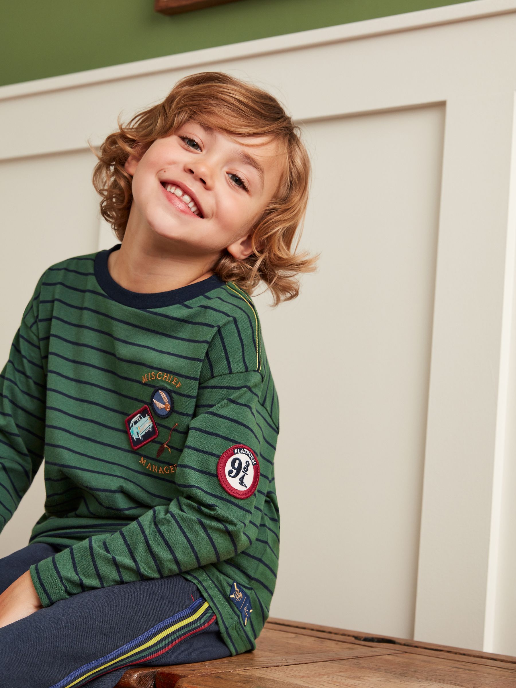 Mischief Managed Green Harry Potter™ Long Sleeve Top - Image 2 of 6