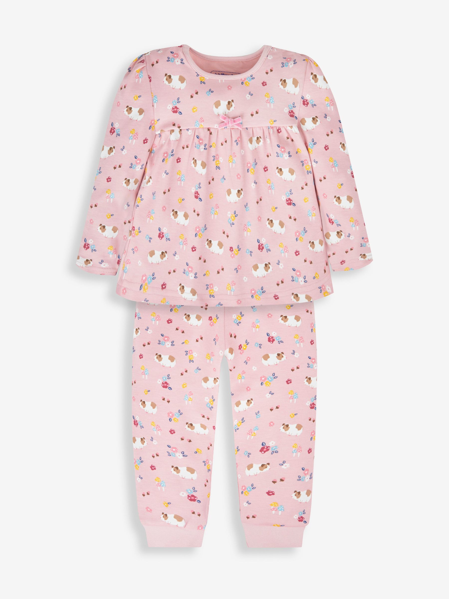 Pink Girls' 2-Pack Guinea Pig Jersey Pyjamas - Image 2 of 10