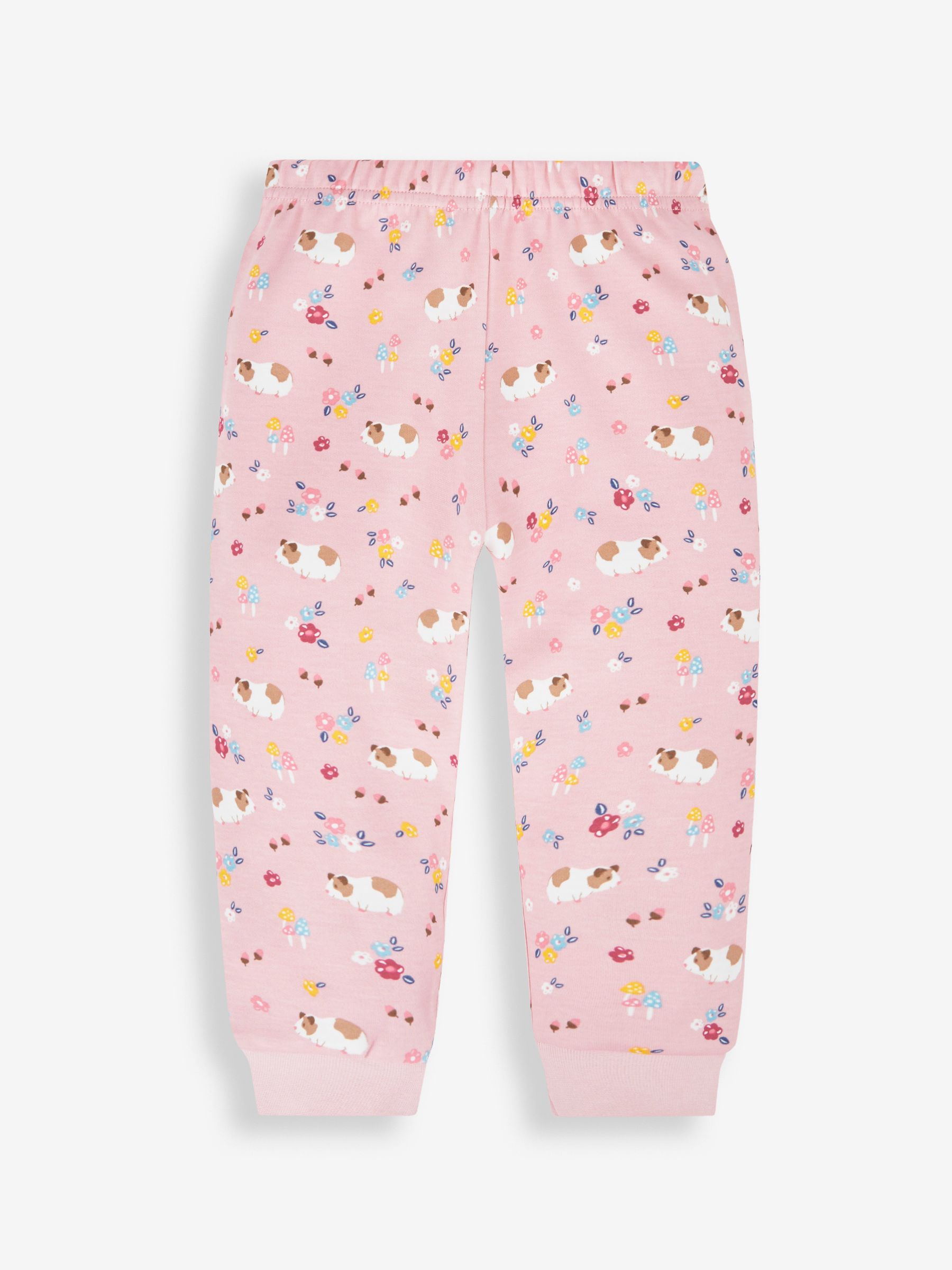 Pink Girls' 2-Pack Guinea Pig Jersey Pyjamas - Image 5 of 10