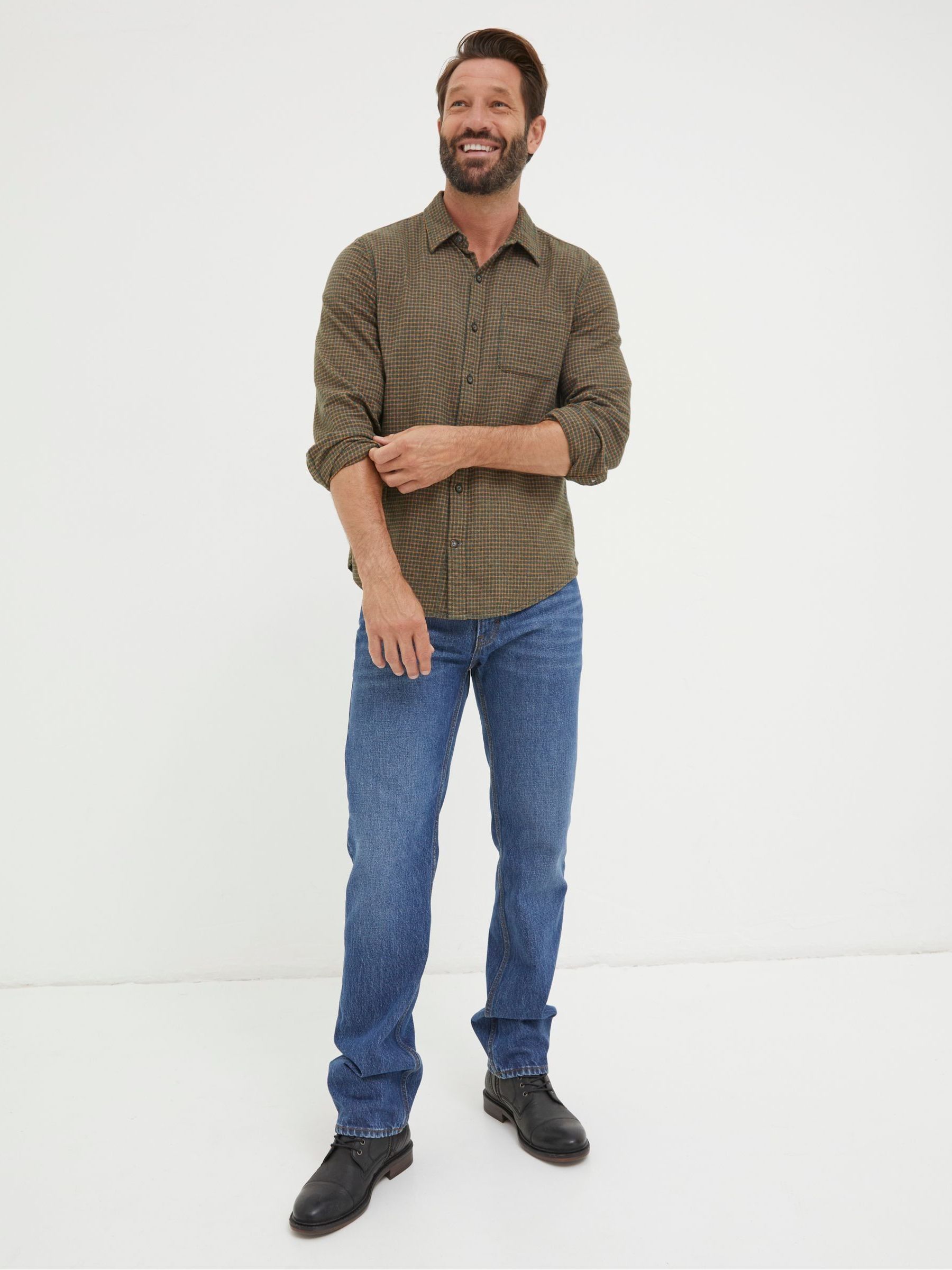 Green Glynde Grid Check Shirt - Image 1 of 1