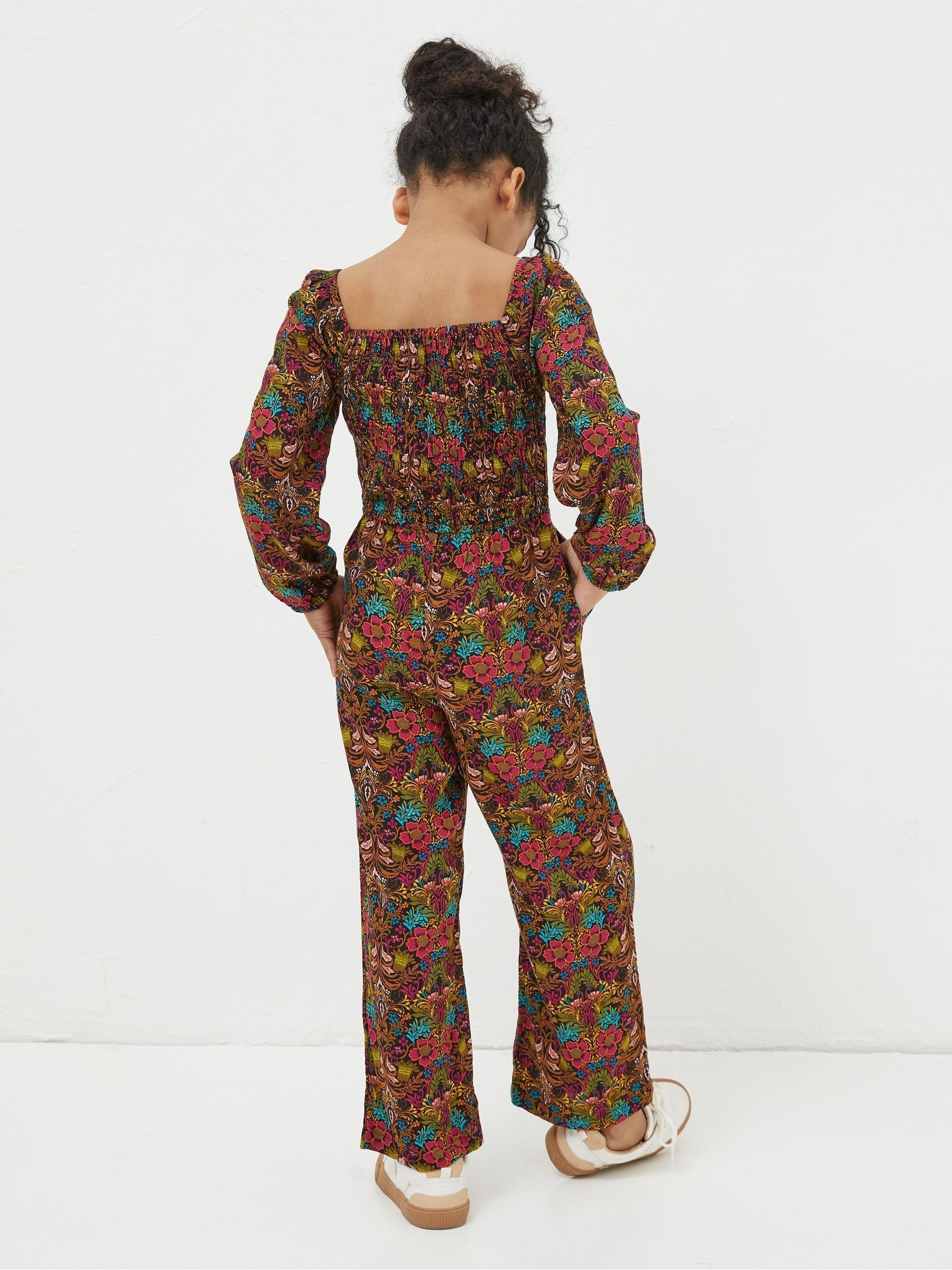 Pink Daisy Floral Print Jumpsuit - Image 2 of 3
