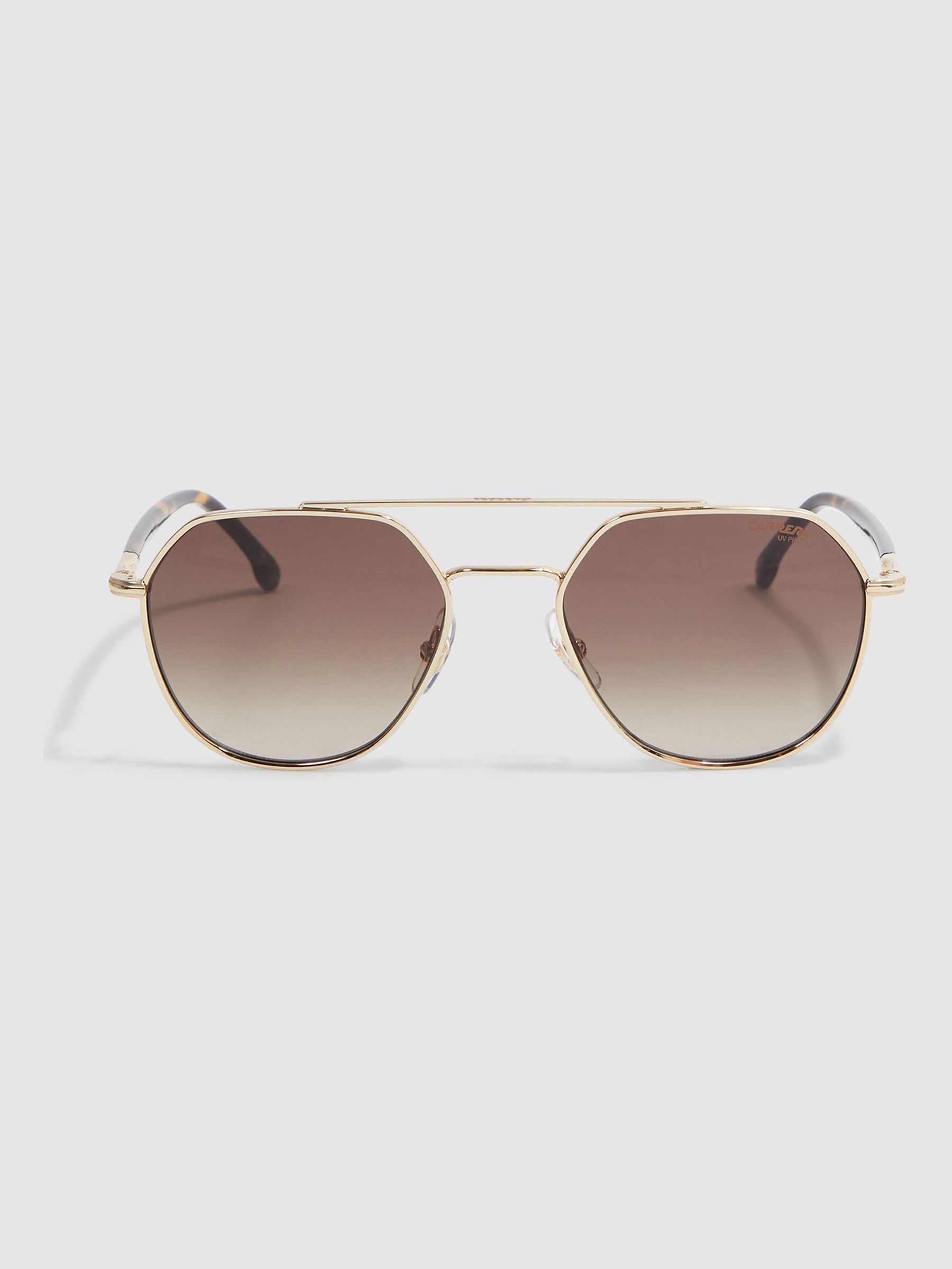 Carrera Eyewear Octagonal Sunglasses in Gold - Image 1 of 5