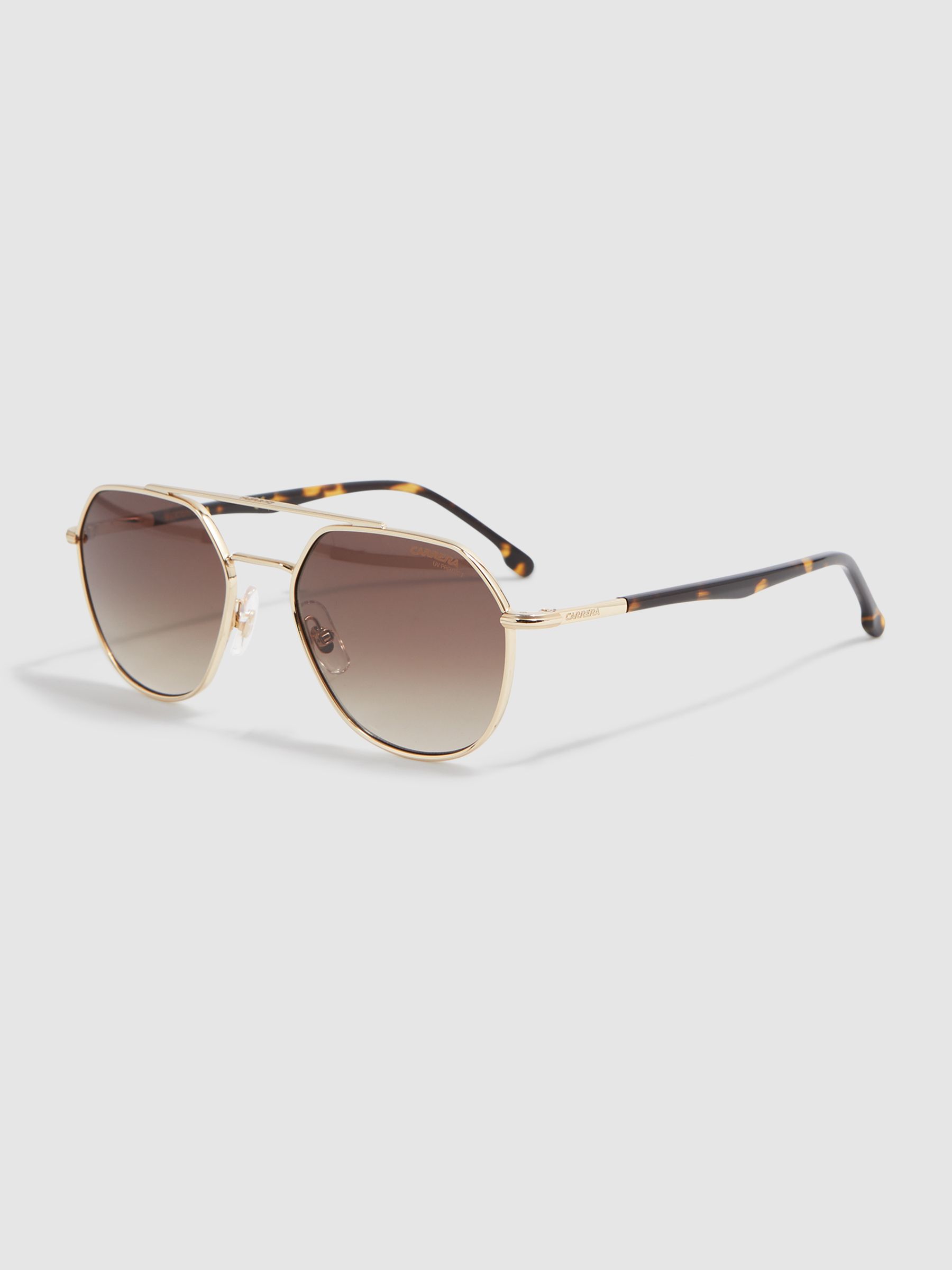 Carrera Eyewear Octagonal Sunglasses in Gold - Image 4 of 5