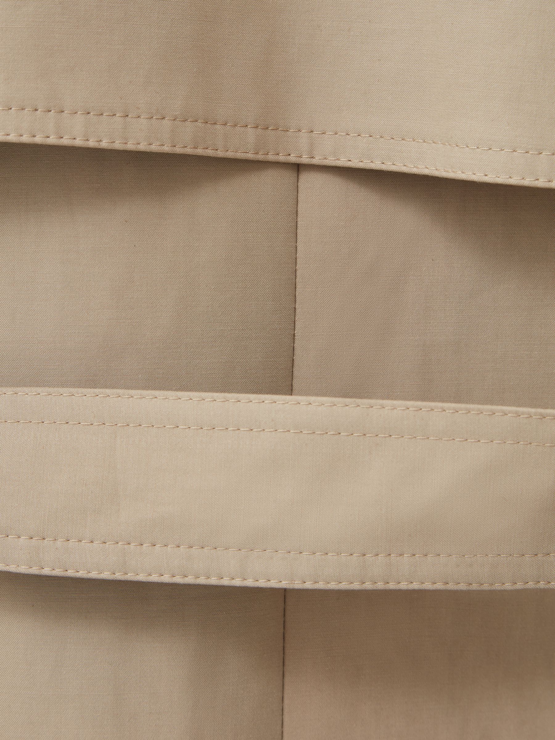 Meotine Mid Length Trench Coat in Beige - Image 7 of 7