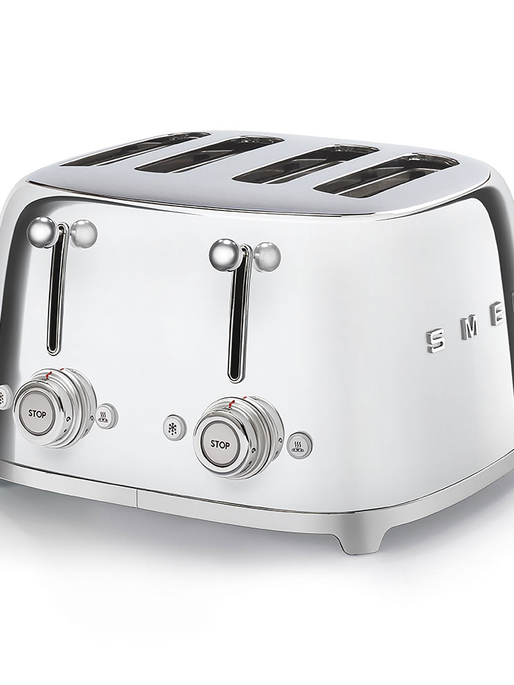 Smeg Silver 4 Slice Toaster - Image 1 of 5