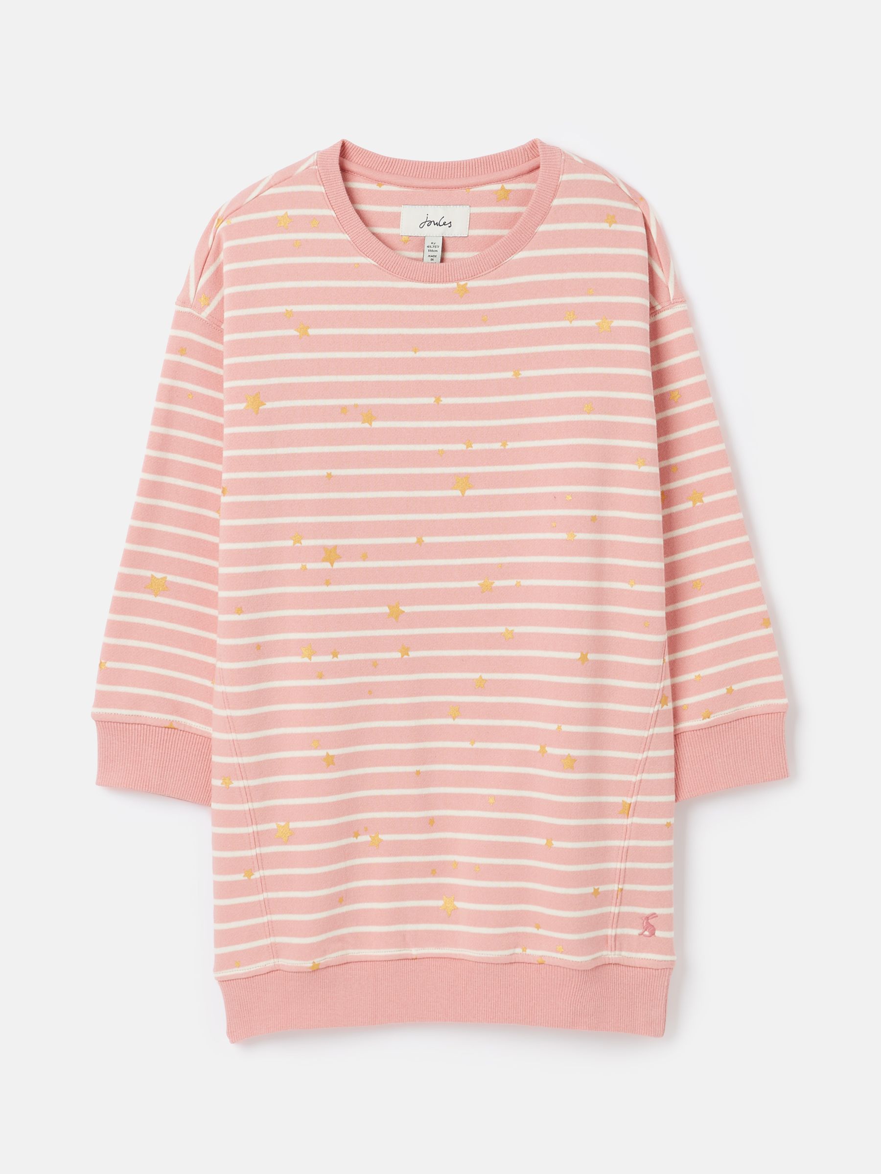Poppy Pink Striped Sweater Dress - Image 1 of 5