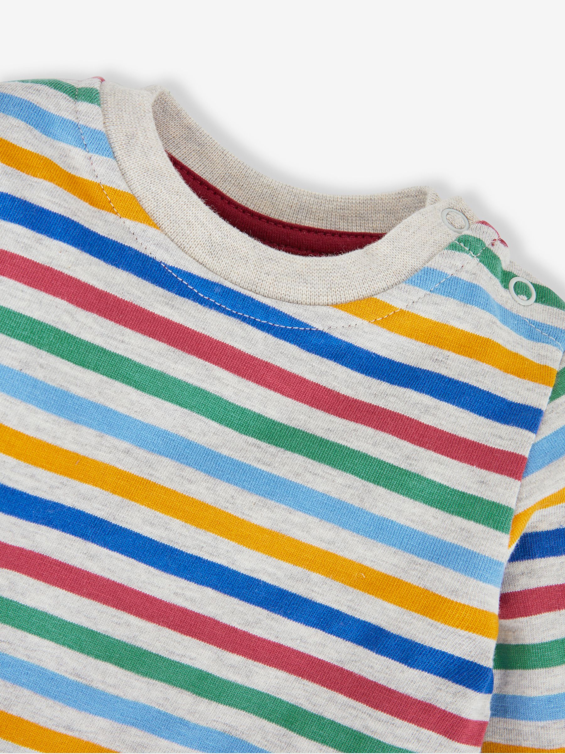 Indigo Blue Rocket Boys' Bear Appliqué Dungarees & Stripe Top Set - Image 8 of 8