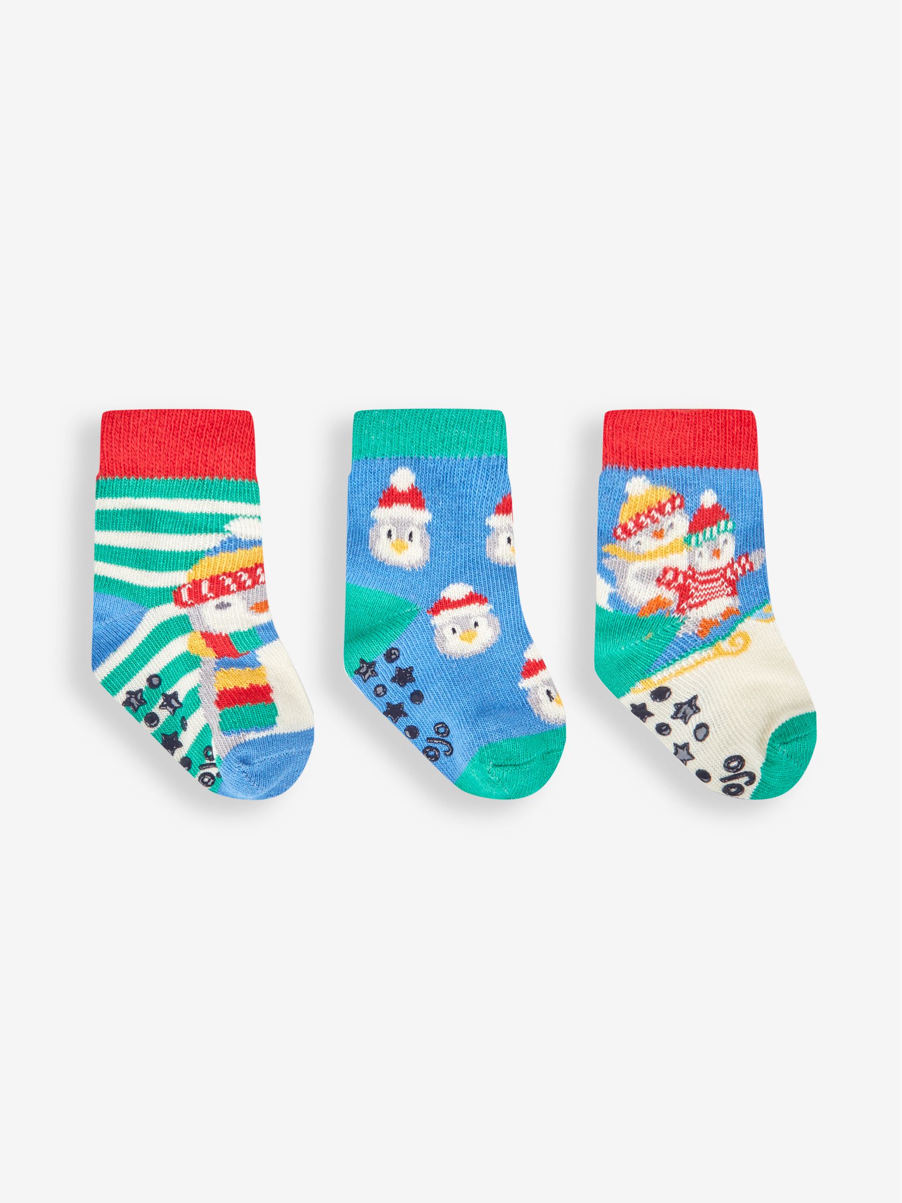 Multi 3-Pack Penguin Socks - Image 1 of 2
