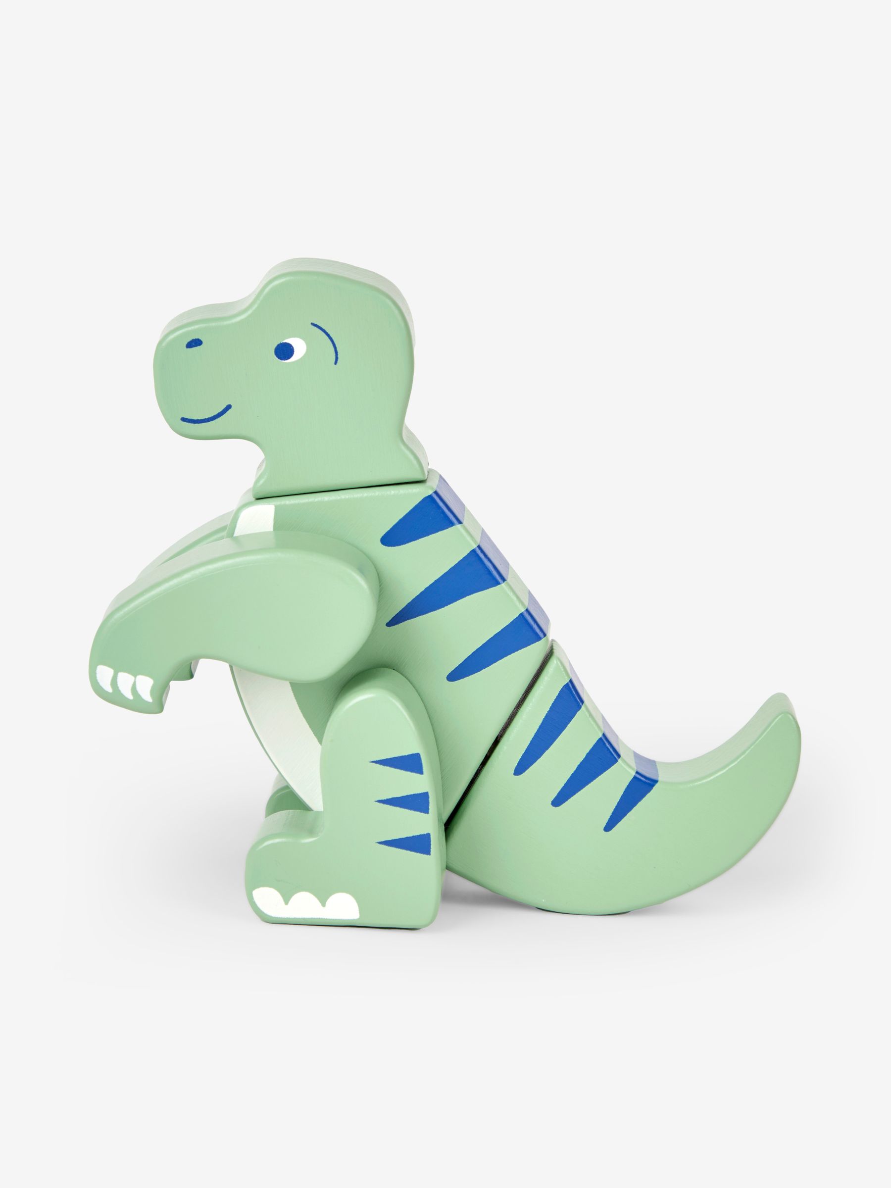 Green Wooden Transforming Dinosaur Playset - Image 6 of 12