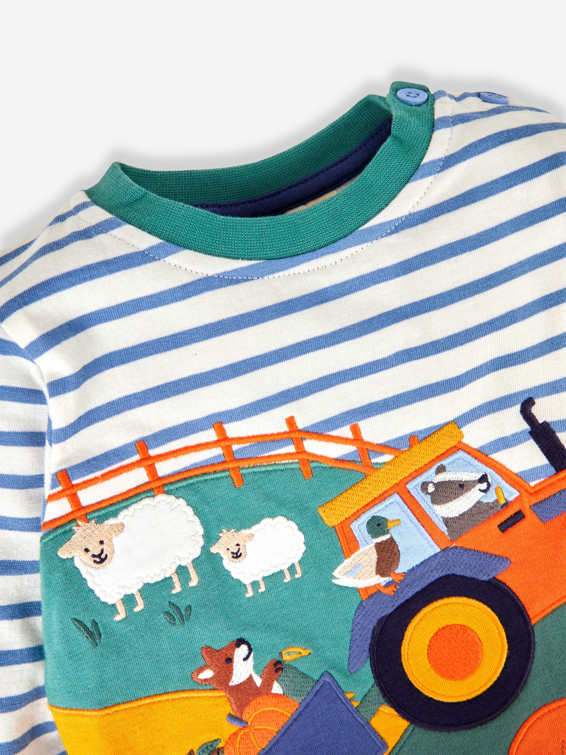 Ecru Farm Scene Appliqué Top - Image 2 of 3