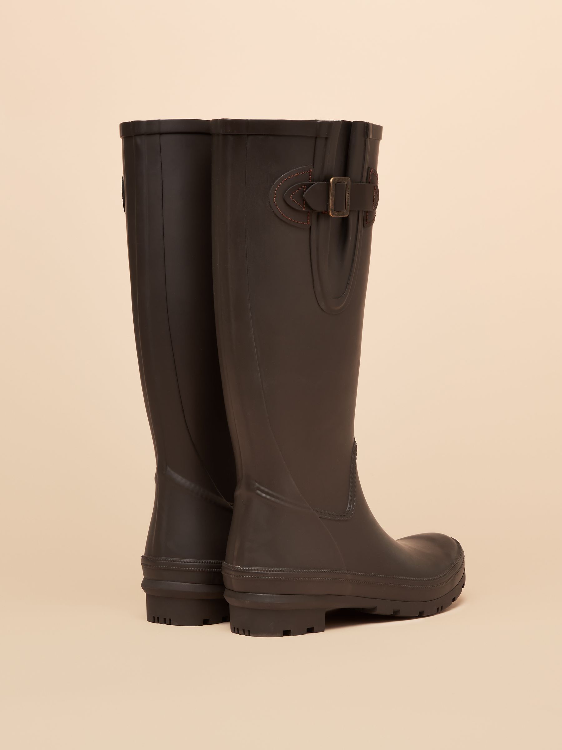 Houghton Chocolate Brown Adjustable Tall Wellies - Image 2 of 6