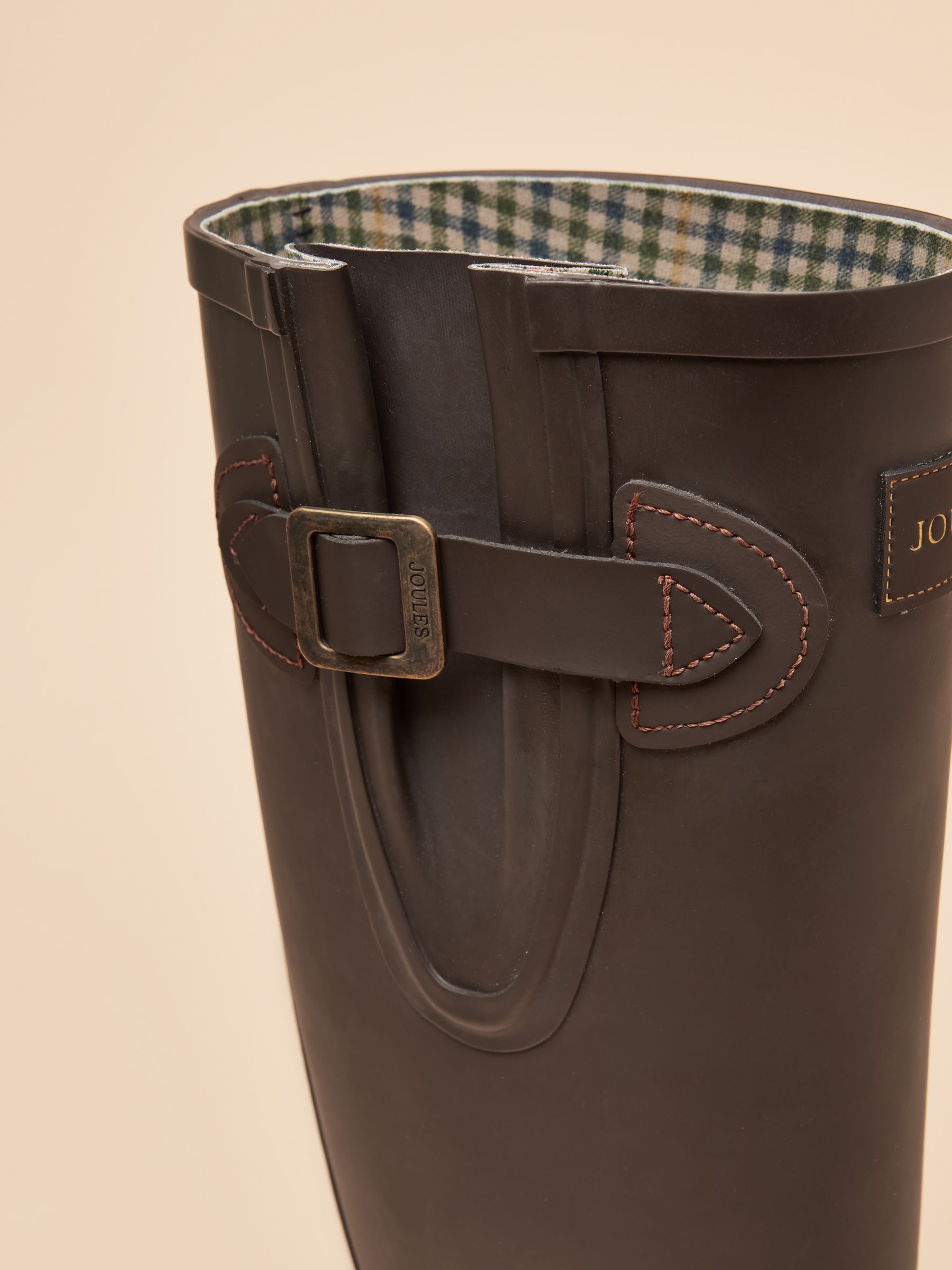 Houghton Chocolate Brown Adjustable Tall Wellies - Image 4 of 6