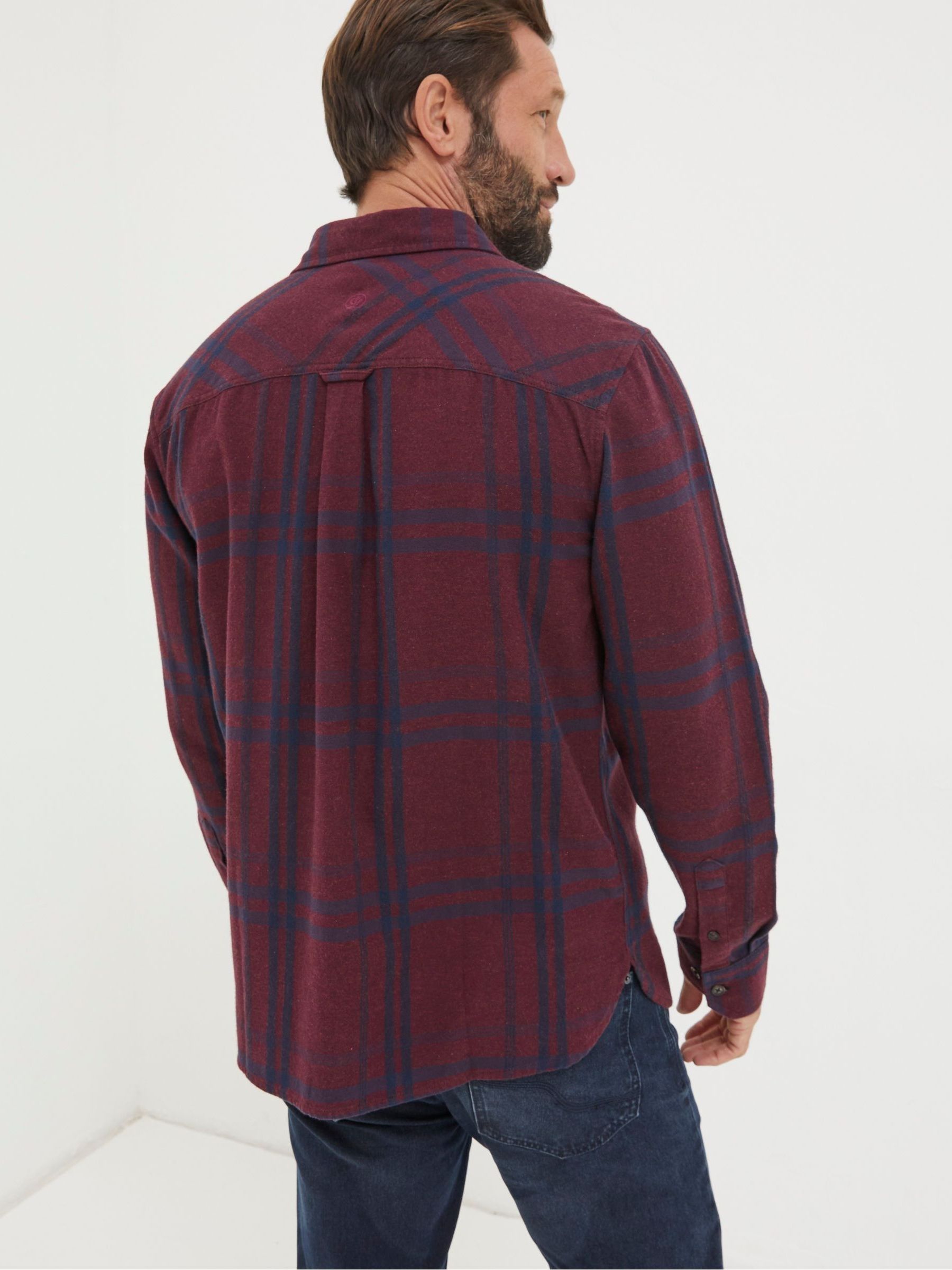 Red Windowpane Check Shirt - Image 2 of 4
