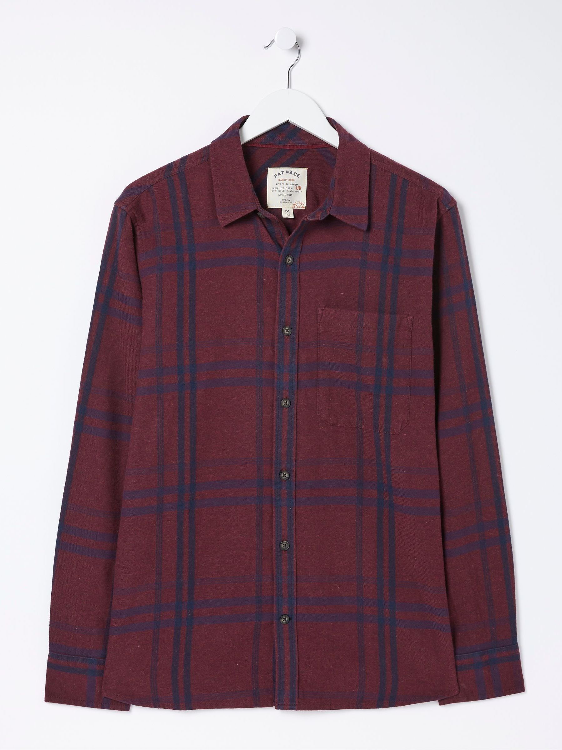 Red Windowpane Check Shirt - Image 4 of 4