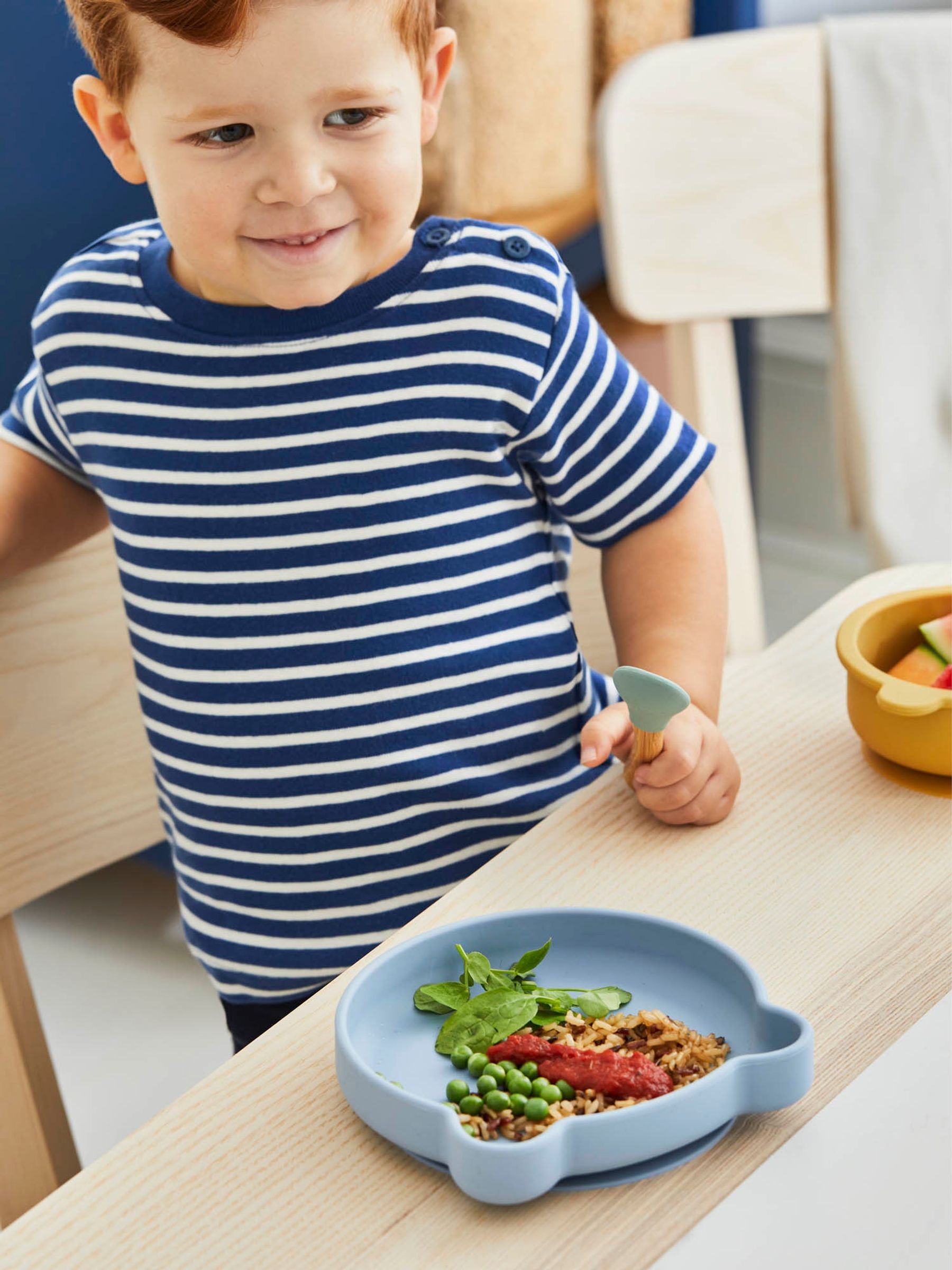 Blue My First Silicone Mealtime Bear Set - Image 5 of 7
