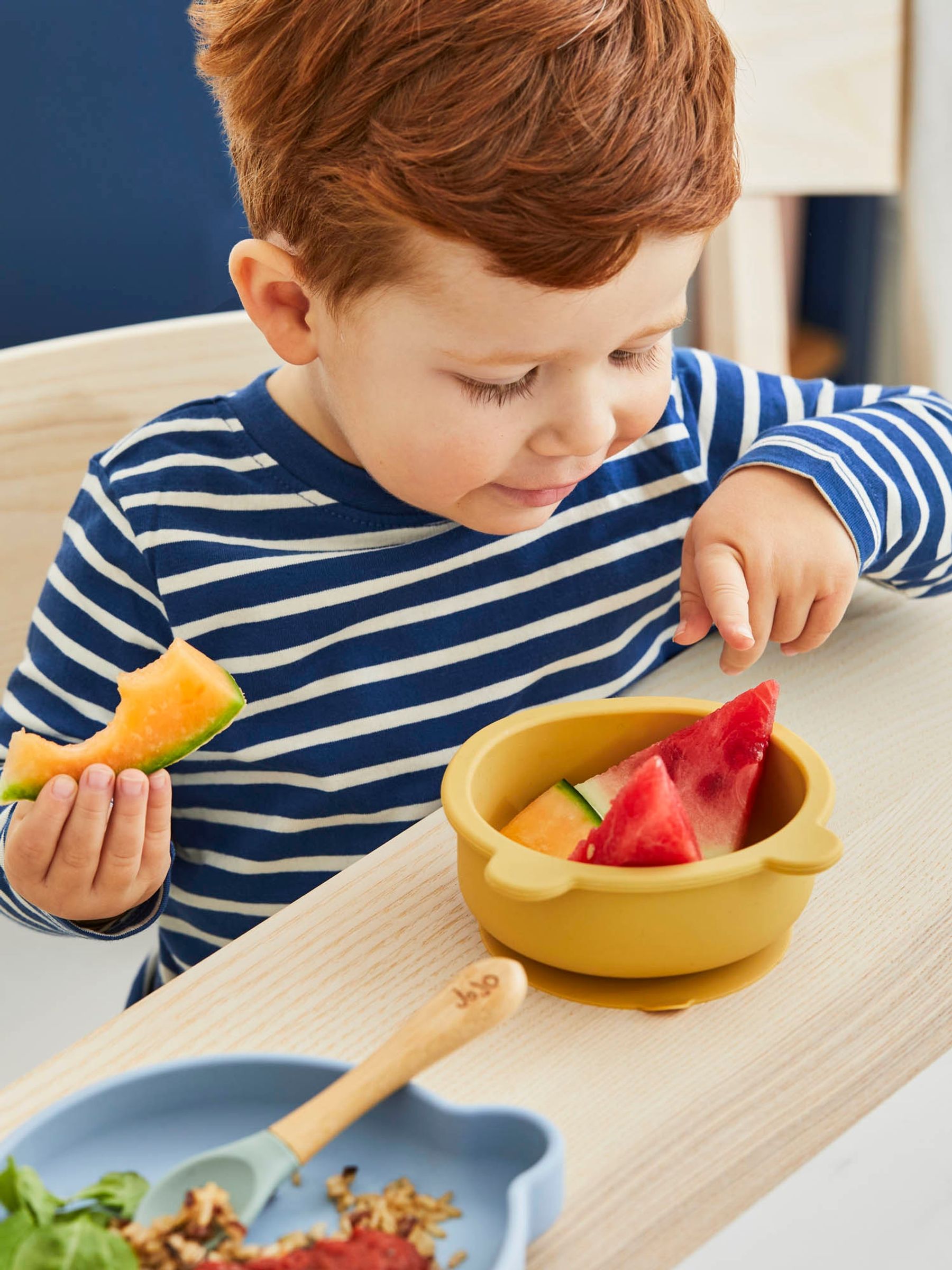 Blue My First Silicone Mealtime Bear Set - Image 7 of 7