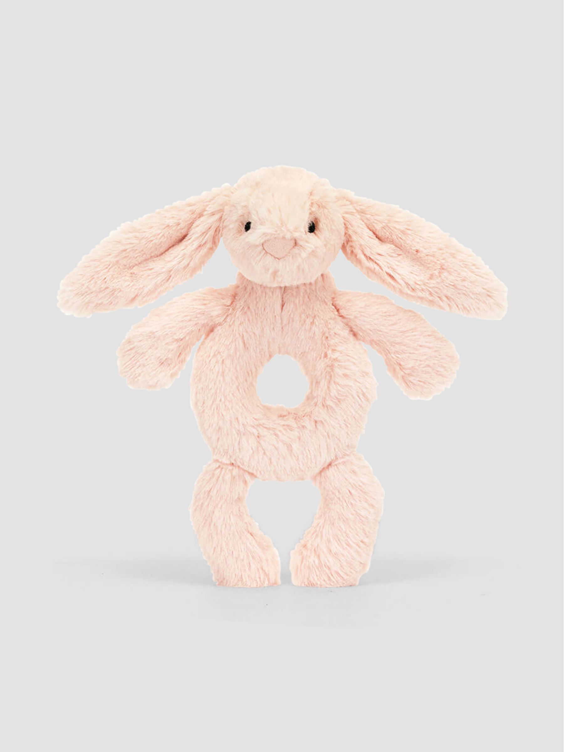 Blush Pink Jellycat Bashful Bunny Ring Rattle - Image 1 of 4