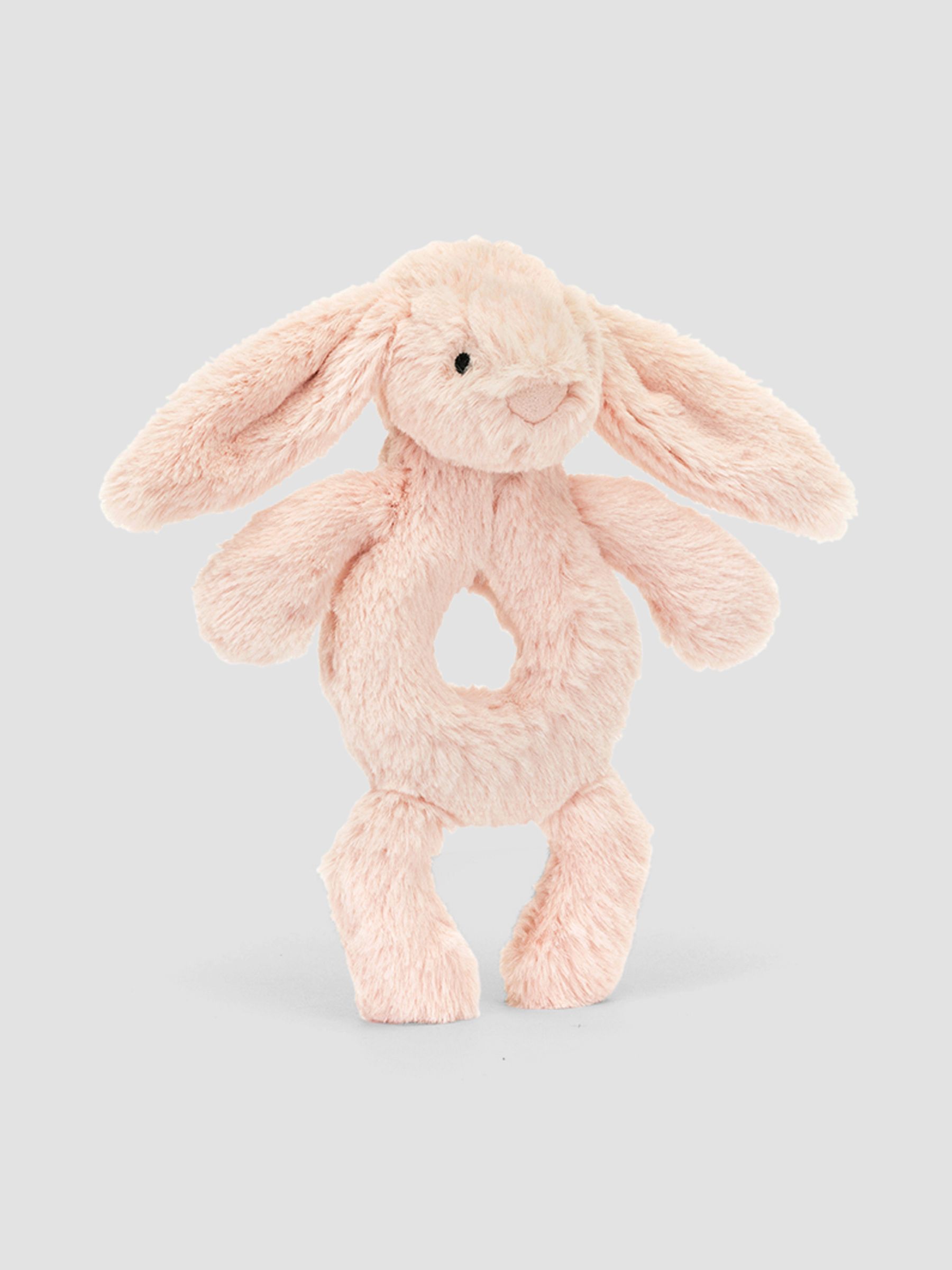 Blush Pink Jellycat Bashful Bunny Ring Rattle - Image 2 of 4