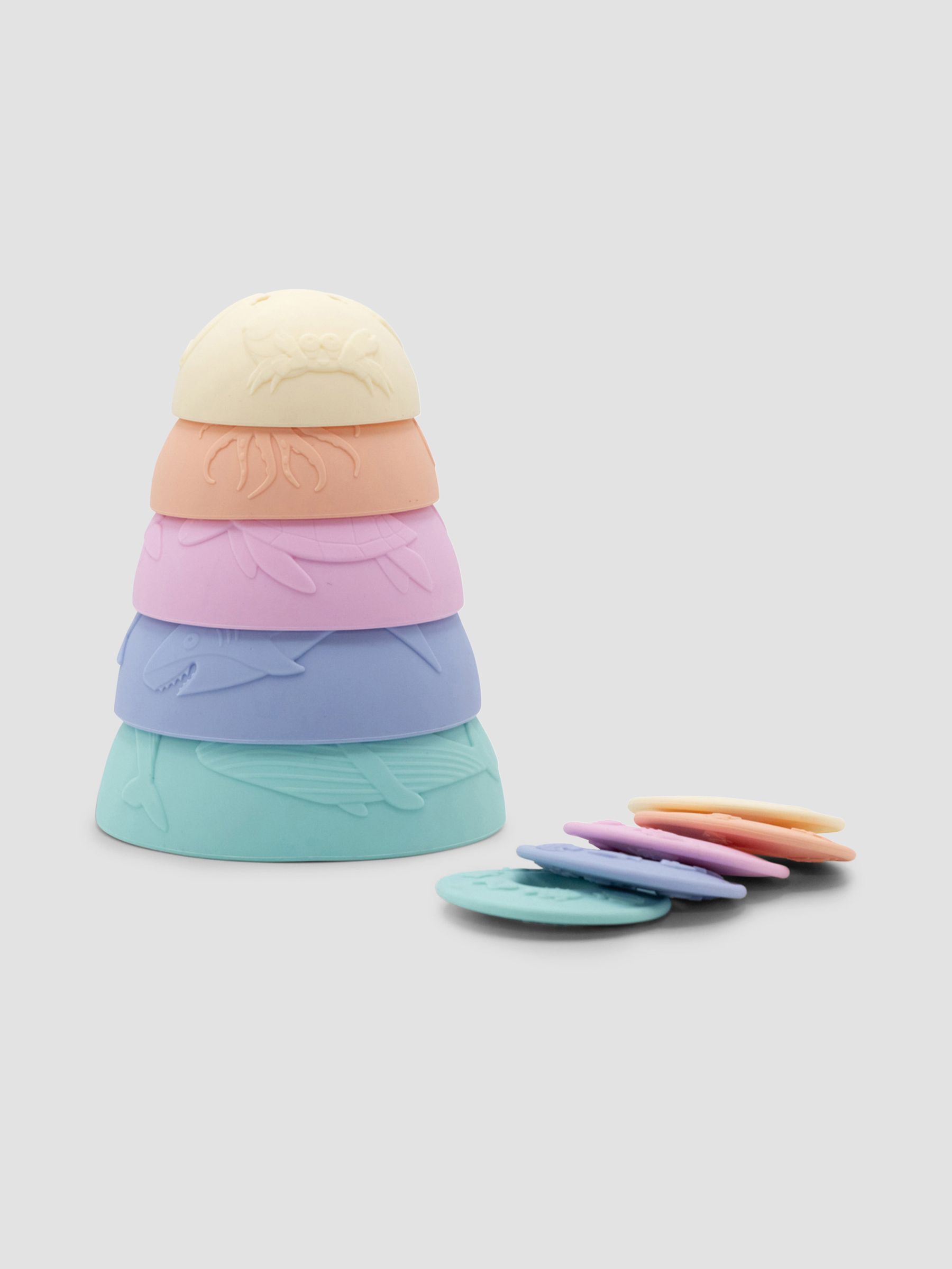 Jellystone Ocean Stacking Cups Pastel - Image 1 of 4