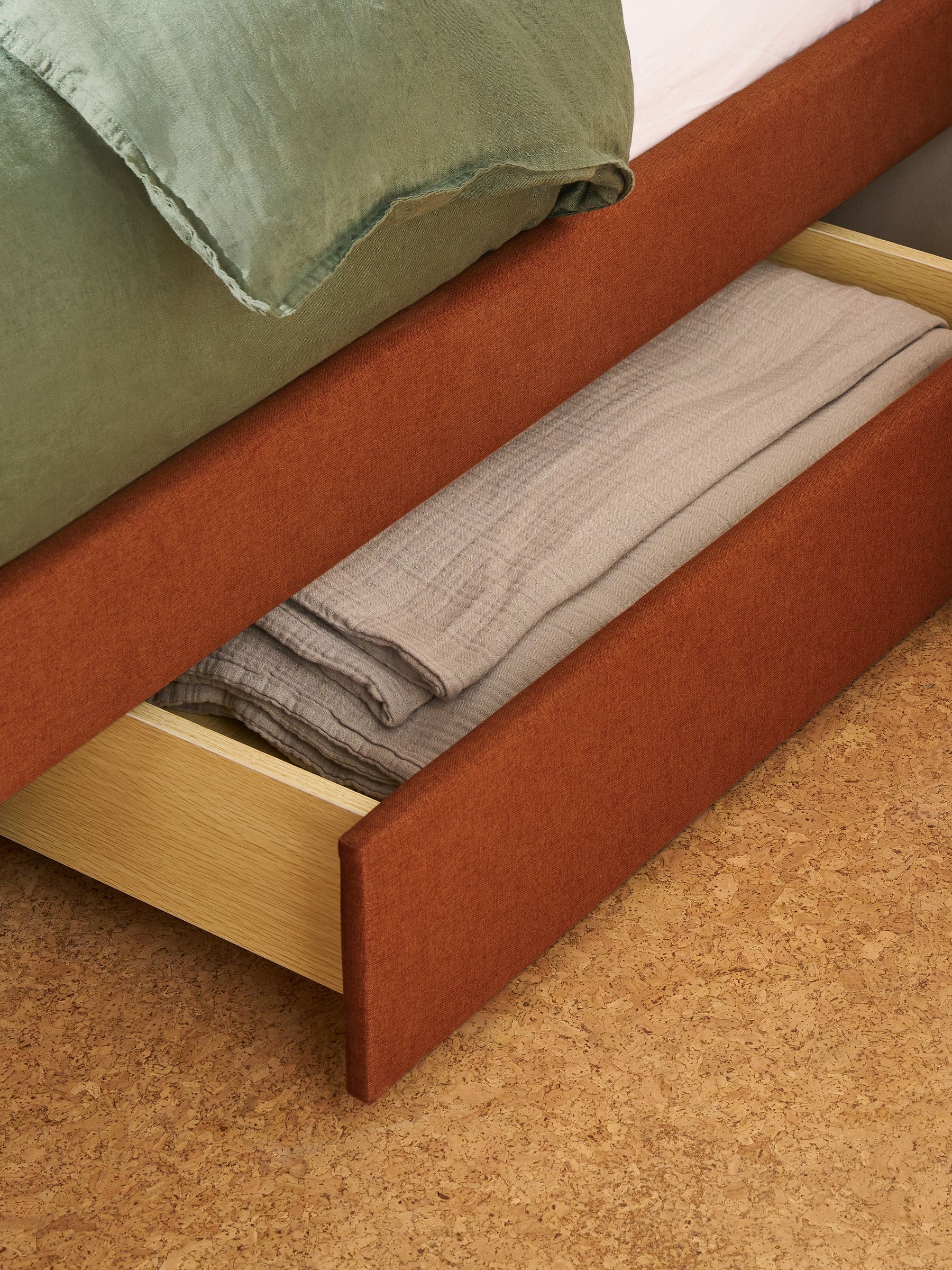 Robyn Platform Storage Bed in Orange - Image 3 of 5